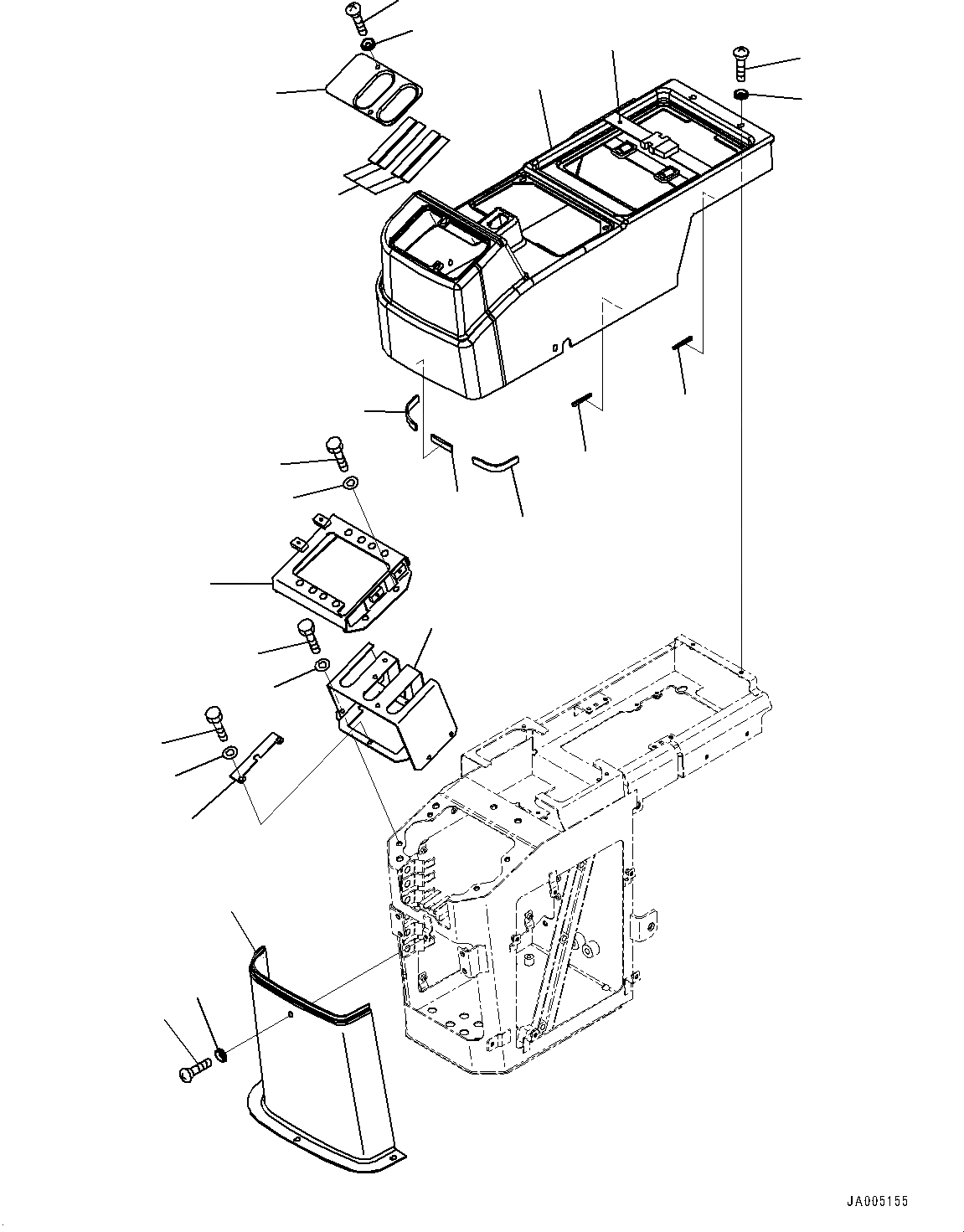 Схема запчастей Komatsu WA250-6 - УПРАВЛЕНИЕ ПОГРУЗКОЙ БЛОК, КОНСОЛЬ COVER, ПРАВ. (№7-) УПРАВЛЕНИЕ ПОГРУЗКОЙ БЛОК, С -РЫЧАГ УПРАВЛЕНИЕ ПОГРУЗКОЙ