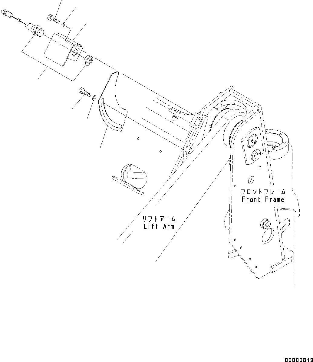 Схема запчастей Komatsu WA250-6 - РУКОЯТЬ И BELL CRANK, КОНЦЕВ. ВЫКЛЮЧ-ЛЬ ПОДЪЕМА СТРЕЛЫ (№778-) РУКОЯТЬ И BELL CRANK, С КОНЦЕВ. ВЫКЛЮЧ-ЛЬ ПОДЪЕМА СТРЕЛЫ