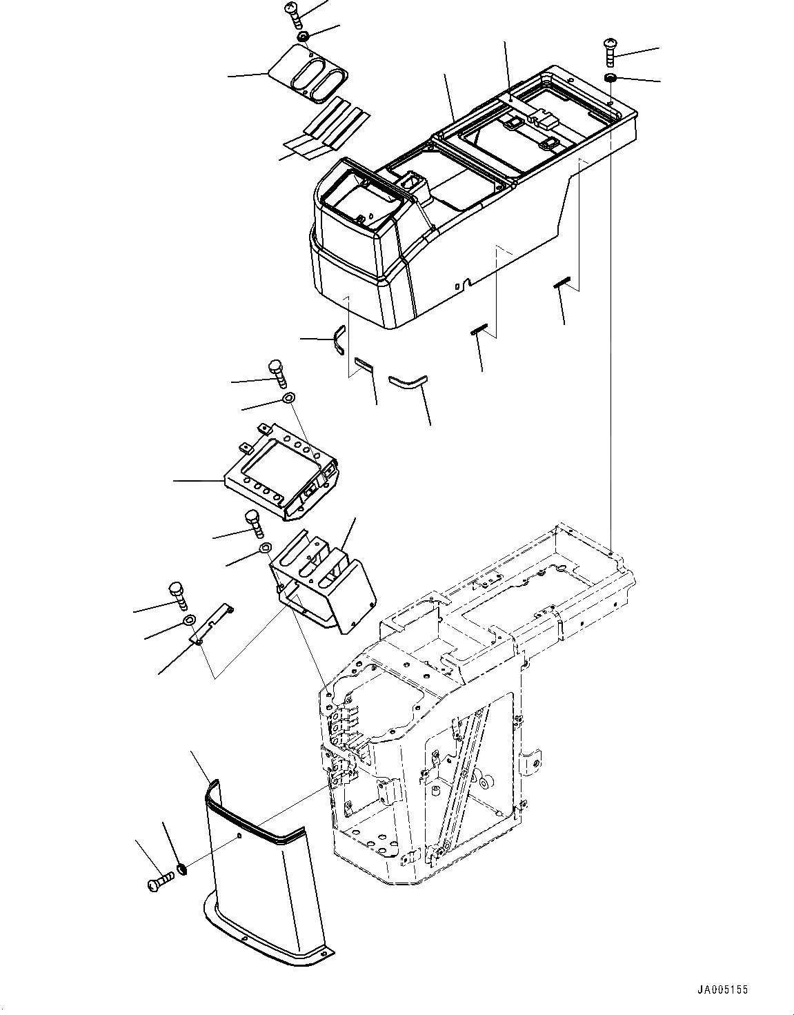 Схема запчастей Komatsu WA250-6 - УПРАВЛЕНИЕ ПОГРУЗКОЙ БЛОК, КОНСОЛЬ COVER, ПРАВ. (№7-) УПРАВЛЕНИЕ ПОГРУЗКОЙ БЛОК, С -РЫЧАГ УПРАВЛЕНИЕ ПОГРУЗКОЙ, СИСТЕМА ROPS