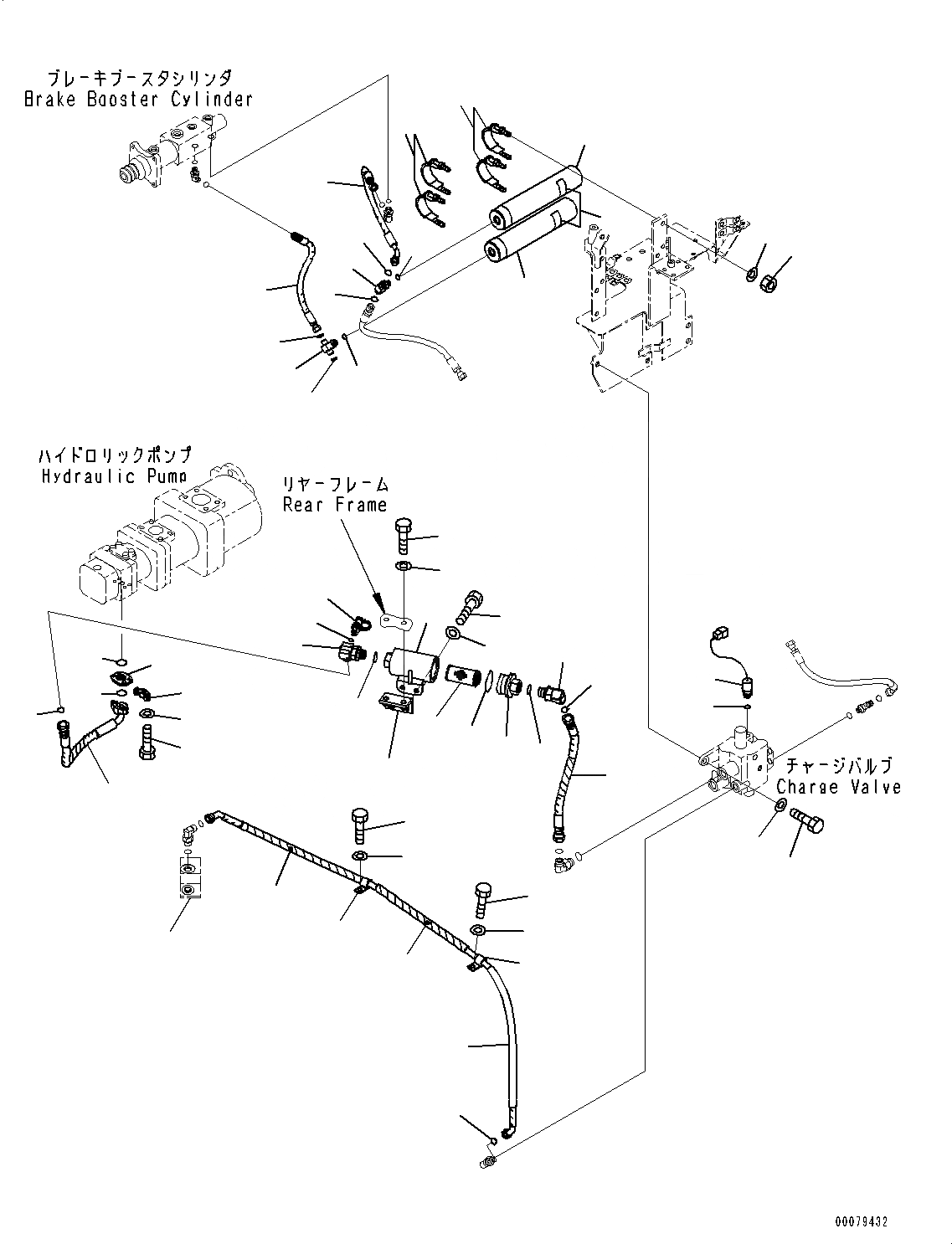Схема запчастей Komatsu WA250-6 - УПРАВЛ-Е ТОРМОЗОМ, АККУМУЛЯТОР КОМПОНЕНТЫ (№7-) УПРАВЛ-Е ТОРМОЗОМ