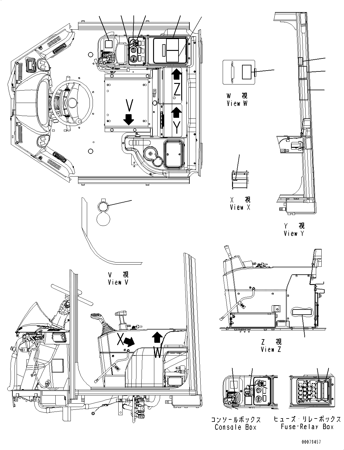 Схема запчастей Komatsu WA250-6 - МАРКИРОВКА, ПОЛ ТАБЛИЧКИ (№7-78) МАРКИРОВКА, АНГЛ. INSTRUCTION, ДЛЯ СЕВ. АМЕРИКИ