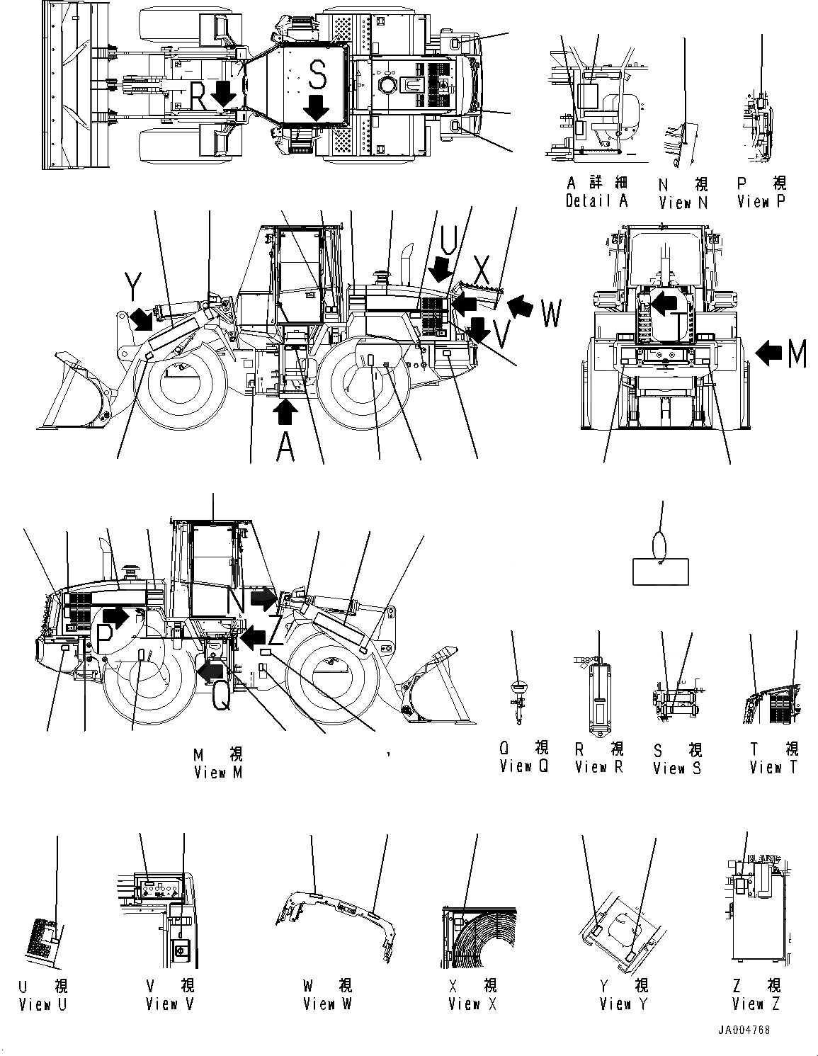 Схема запчастей Komatsu WA250-6 - МАРКИРОВКА, ТАБЛИЧКИ (№78-78) МАРКИРОВКА, ТУРЦИЯ-АНГЛ., ДЛЯ СТРАН ЕС НОВ. NOISE ARRANGEMENT 