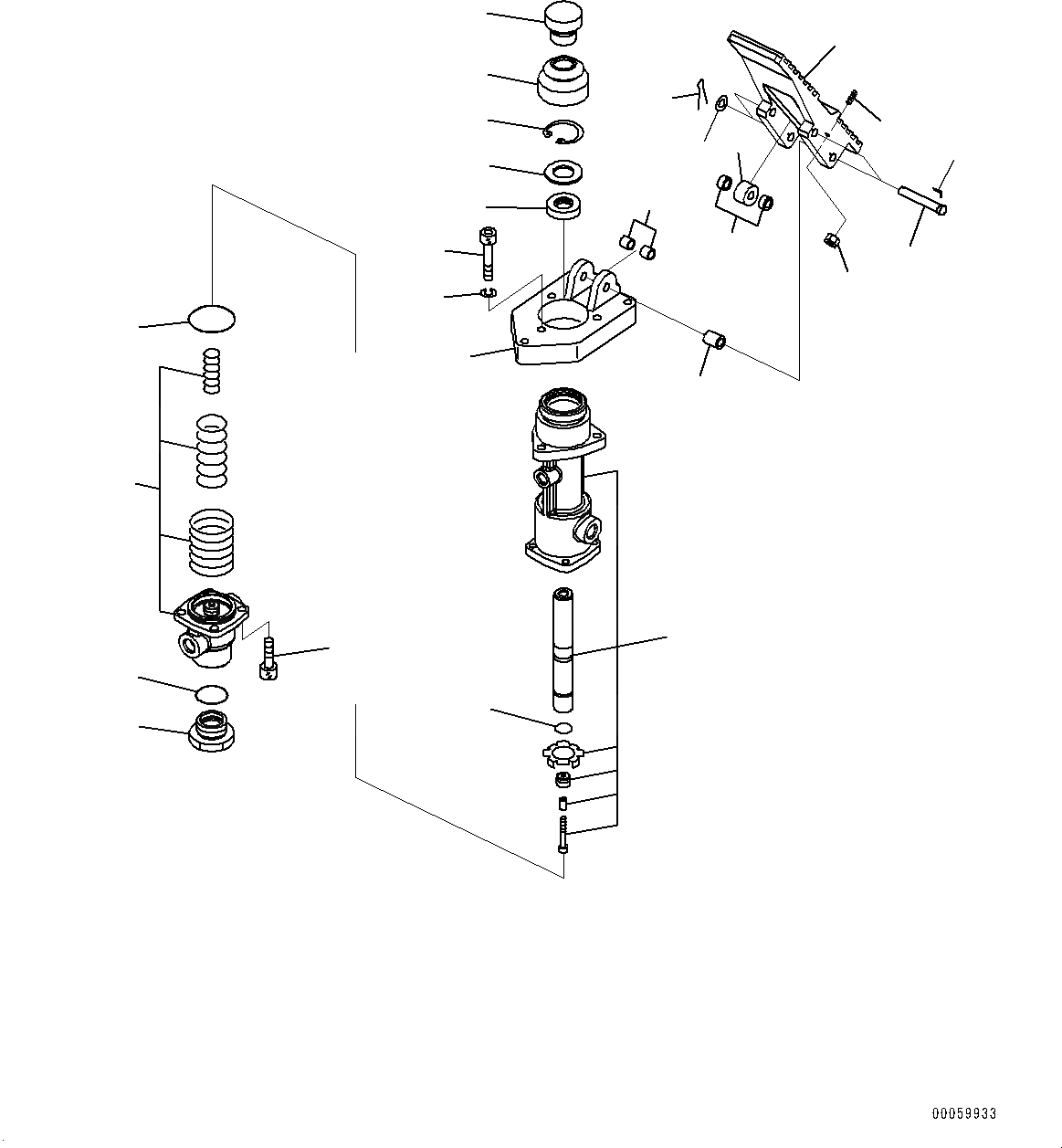 Схема запчастей Komatsu WA600-6 - ПОЛ, ВНУТР. ЧАСТИ, ОДИНОЧН. КЛАПАН (№8-) ПОЛ, AJSS, COLORADO ARRANGEMENT, VHMS, ORBCOMM, ПОЛУ-АВТОМАТИЧ. DIGGING