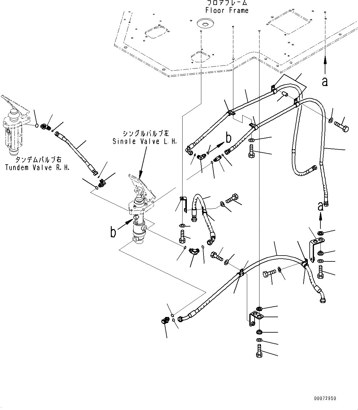 Схема запчастей Komatsu WA600-6 - ПОЛ, ТРУБЫ, ЛЕВ. (№8-) ПОЛ, С VHMS (VHMS) КОНТРОЛЛЕР ORBCOMM GPS, С MM РЕМЕНЬ БЕЗОПАСНОСТИ