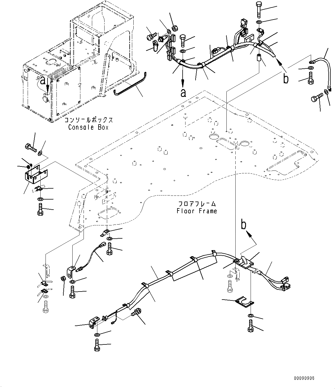 Схема запчастей Komatsu WA600-6 - ПОЛ, VHMS (VHMS) ПРОВОДКА (№8-) ПОЛ, AJSS, ЕС БЕЗОПАСН. REGULATION, VHMS, ORBCOMM, ПОЛУ-АВТОМАТИЧ. DIGGING