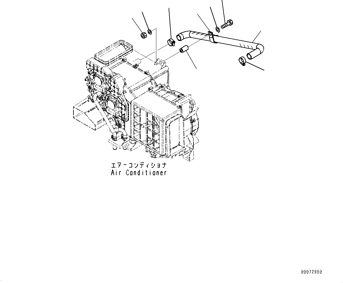 Схема запчастей Komatsu WA600-6 - ПОЛ, ТРУБКИ КОНДИЦИОНЕРА (/) (№8-) ПОЛ, С VHMS, ORBCOMM