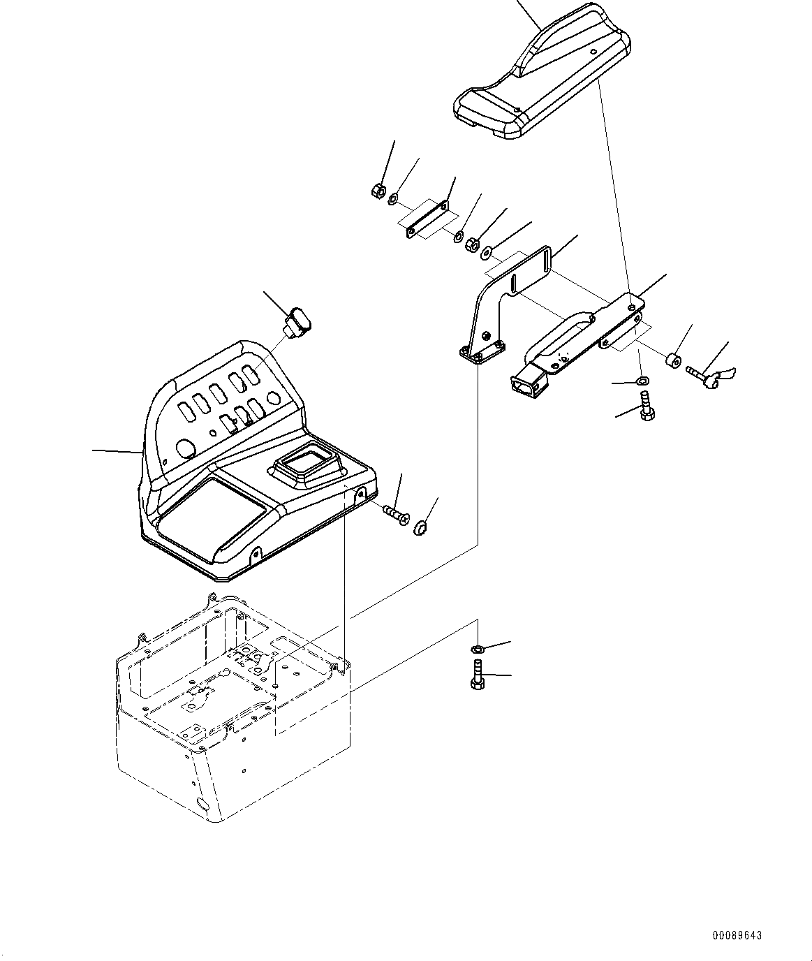 Схема запчастей Komatsu WA600-6 - ПОЛ, КОНСОЛЬ COVER, ПРАВ. (№8-) ПОЛ, С РУЛЕВОЕ КОЛЕСО, БЕЗ ДВИГАТЕЛЬ IDOL RPM SET ПЕРЕКЛЮЧАТЕЛЬ