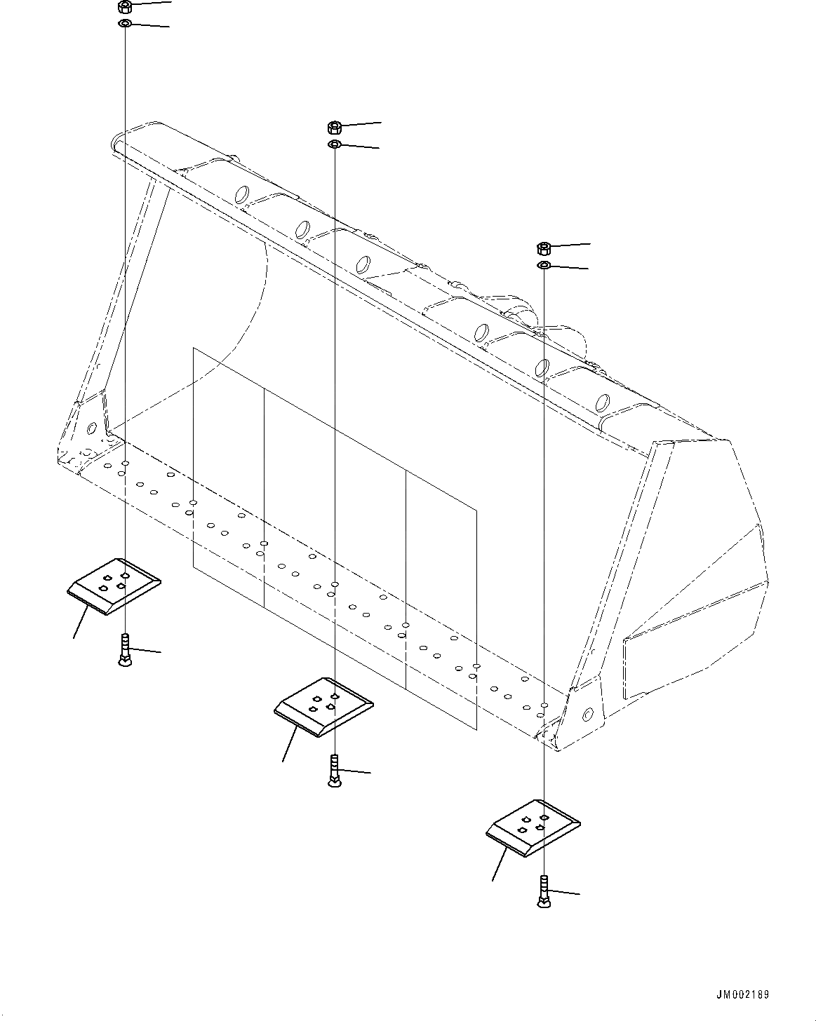 Схема запчастей Komatsu WA600-6 - СЕГМЕНТН. КРОМКА (№8-) СЕГМЕНТН. КРОМКА