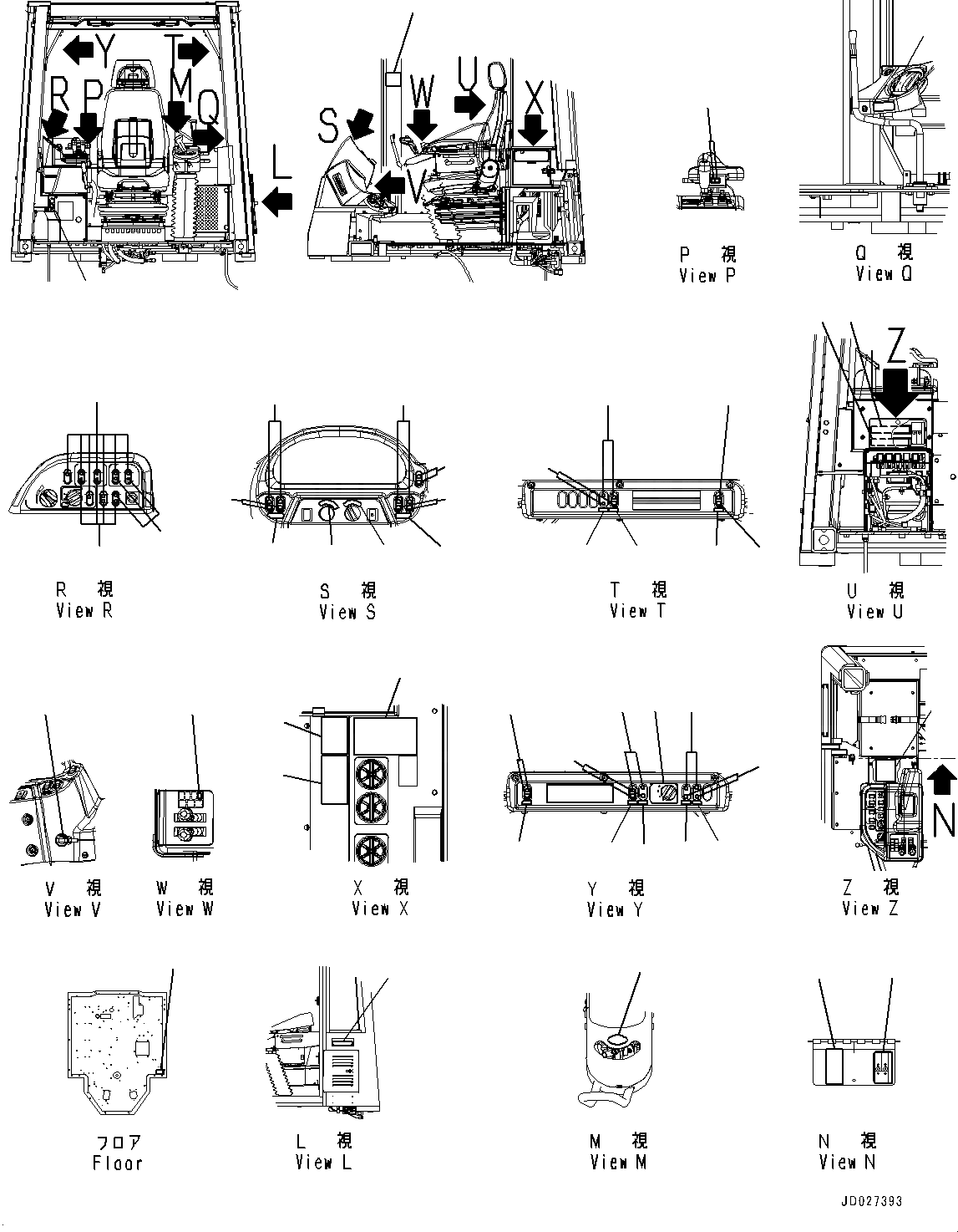 Схема запчастей Komatsu WA600-6R - ПОЛ ТАБЛИЧКИ (№-) ПОЛ ТАБЛИЧКИ, ИСПАНИЯ, PICTOGRAM INSTRUCTION