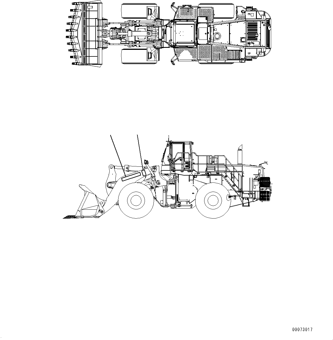 Схема запчастей Komatsu WA600-6R - РУКОЯТЬ И BELL CRANK, МАРКИРОВКА (№-) РУКОЯТЬ И BELL CRANK, 99MM РУКОЯТЬ