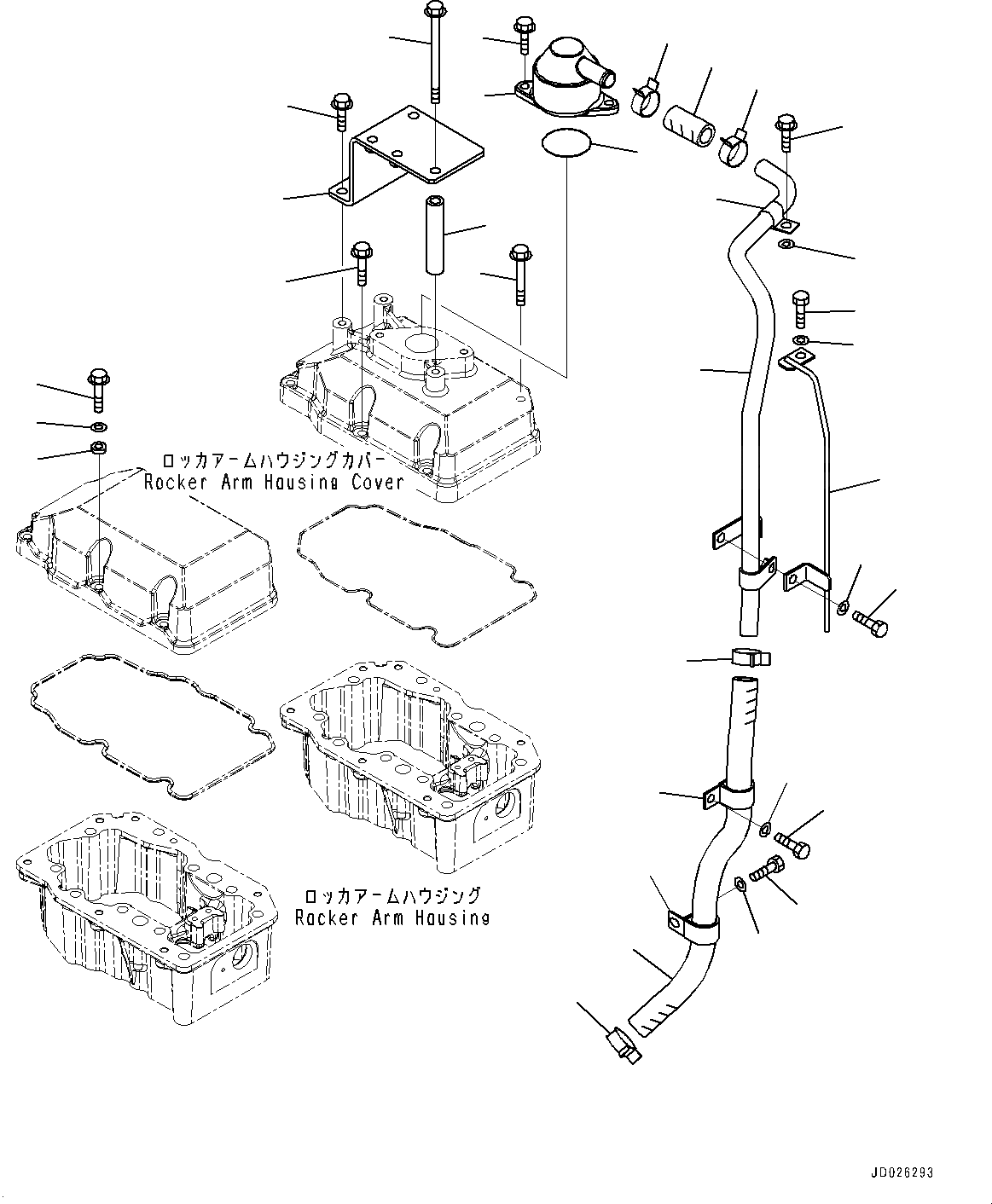 Схема запчастей Komatsu SAA6D170E-5AR - КРЫШКА ГОЛОВКИ КОМПОНЕНТЫ (№-) КРЫШКА ГОЛОВКИ КОМПОНЕНТЫ