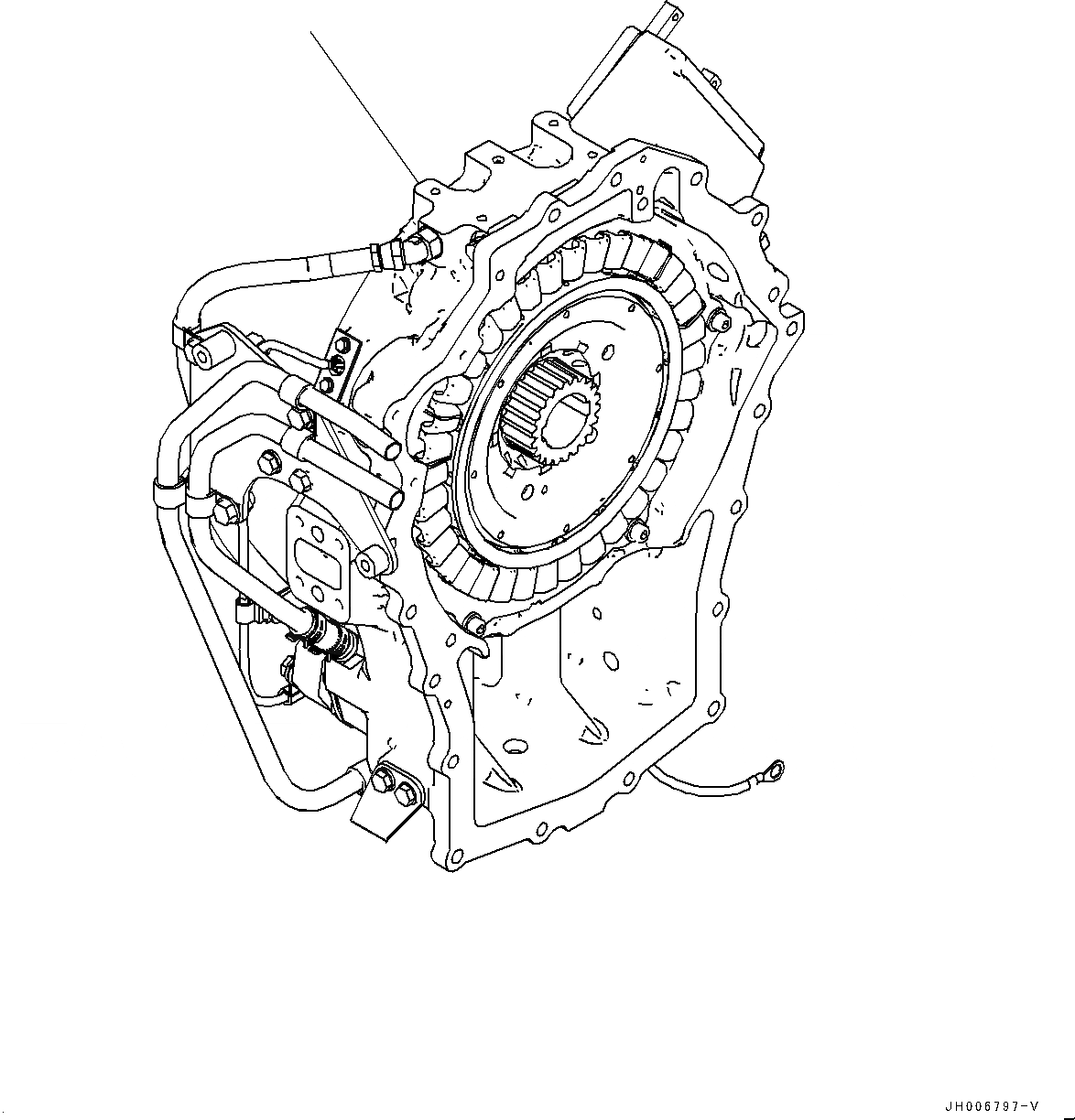 Схема запчастей Komatsu HB205-1 - КОМПОНЕНТЫ ДВИГАТЕЛЯ, МОТОР (№98-) КОМПОНЕНТЫ ДВИГАТЕЛЯ