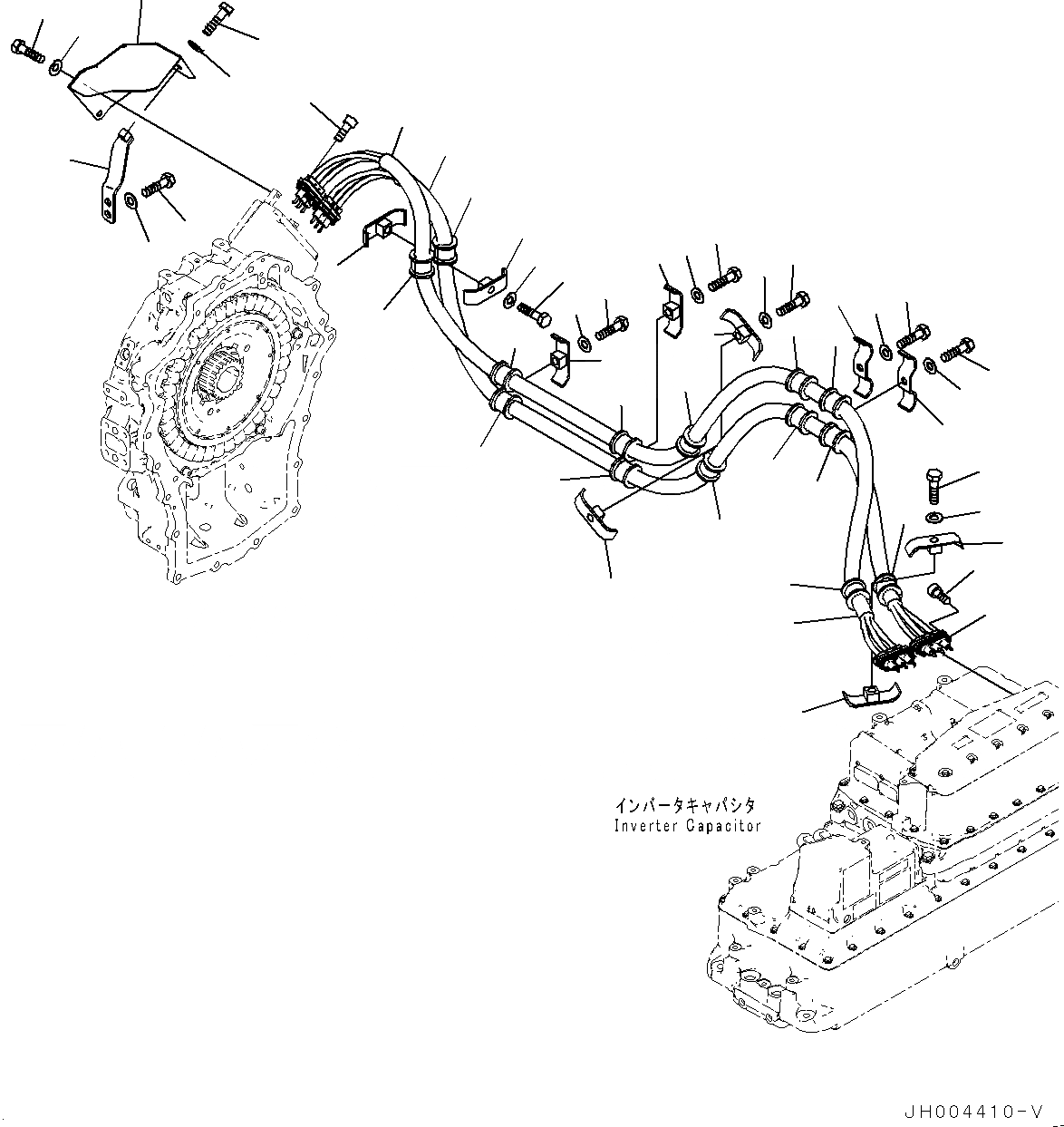 Схема запчастей Komatsu HB205-1 - ЭЛЕКТРИЧ. ПРОВОДКА, POWER КАБЕЛЬ (/) (№-) ЭЛЕКТРИЧ. ПРОВОДКА