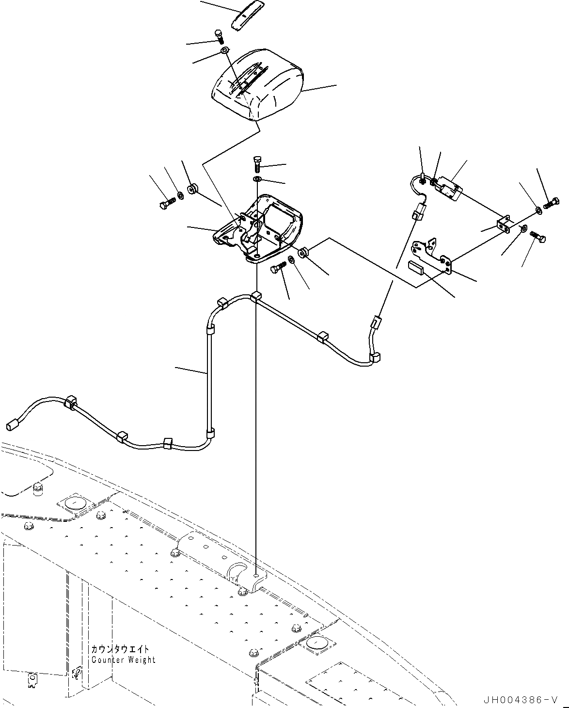 Схема запчастей Komatsu HB205-1 - ЗАДН.VIEW CAMERA, (№-) ЗАДН.VIEW CAMERA, С -CAMERA