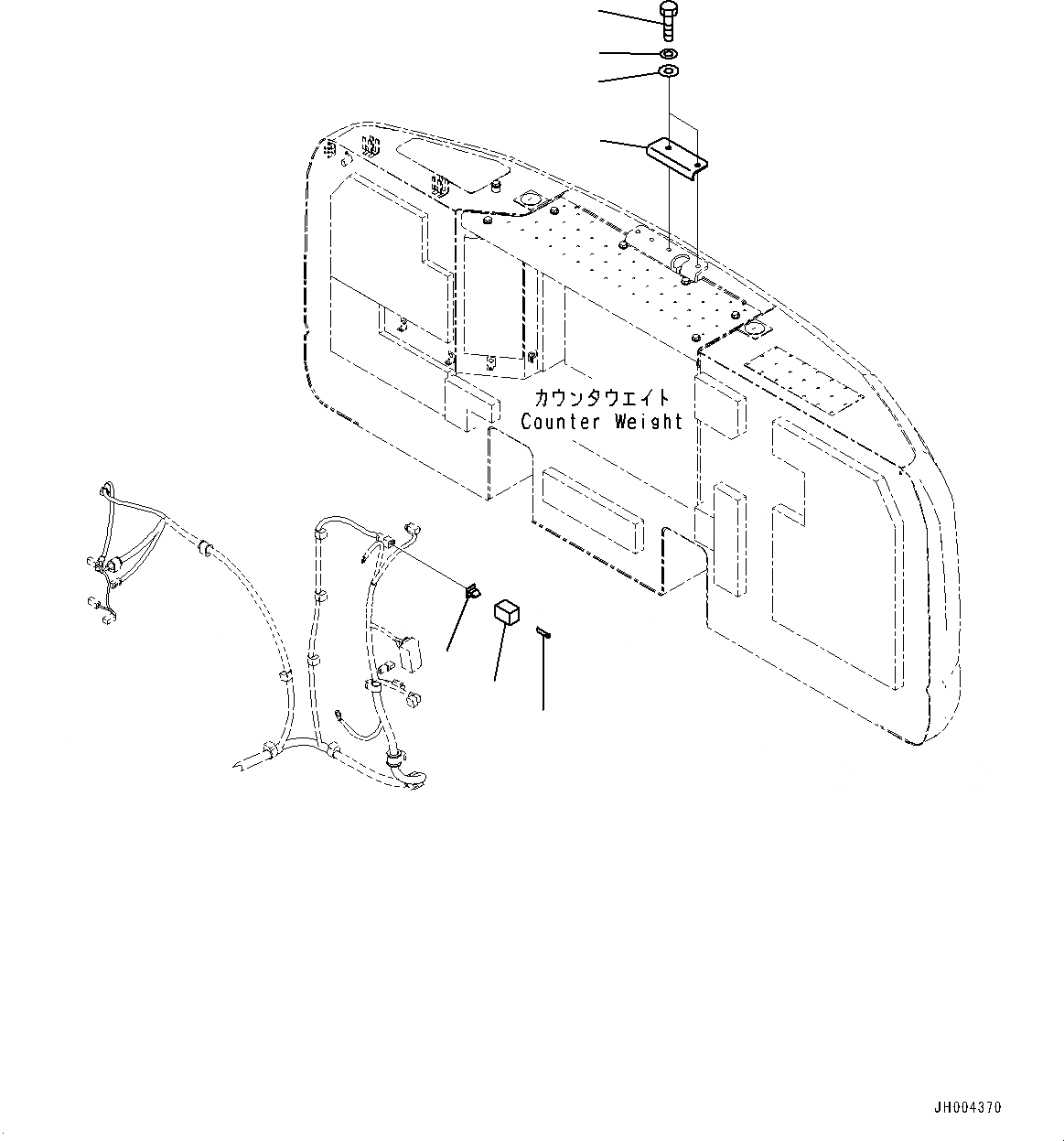 Схема запчастей Komatsu HB205-1 - ЗАДН.VIEW CAMERA, (№-) ЗАДН.VIEW CAMERA, БЕЗ -CAMERA