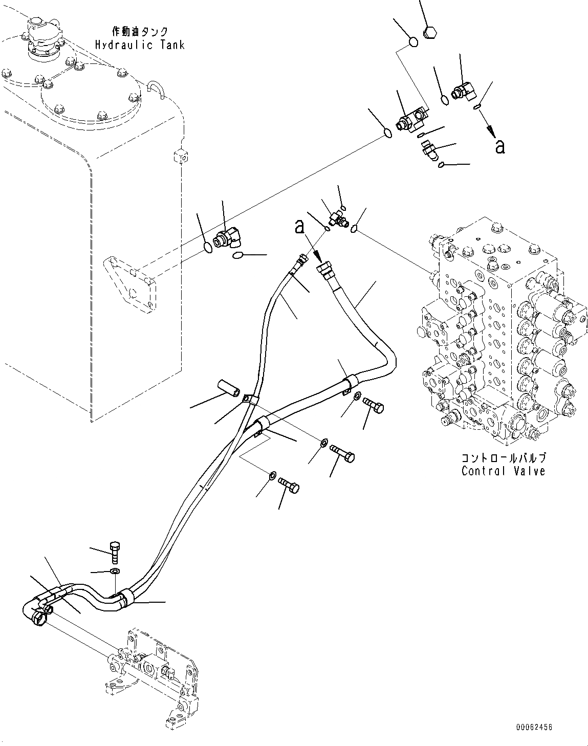 Схема запчастей Komatsu HB205-1 - ANTI-DROP КЛАПАН, ШАССИ (№-) ANTI-DROP КЛАПАН, СТРЕЛА