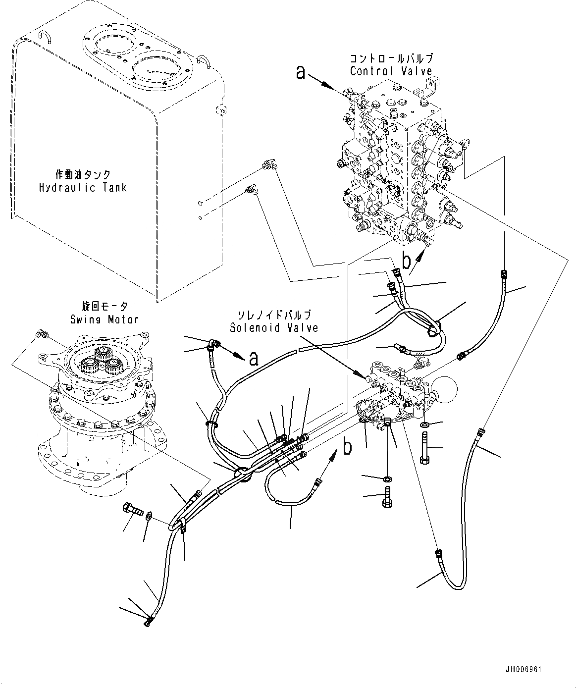 Схема запчастей Komatsu HB205-1 - СОЛЕНОИДНЫЙ КЛАПАН ТРУБЫ, ТРУБЫ (№779-9) СОЛЕНОИДНЫЙ КЛАПАН ТРУБЫ