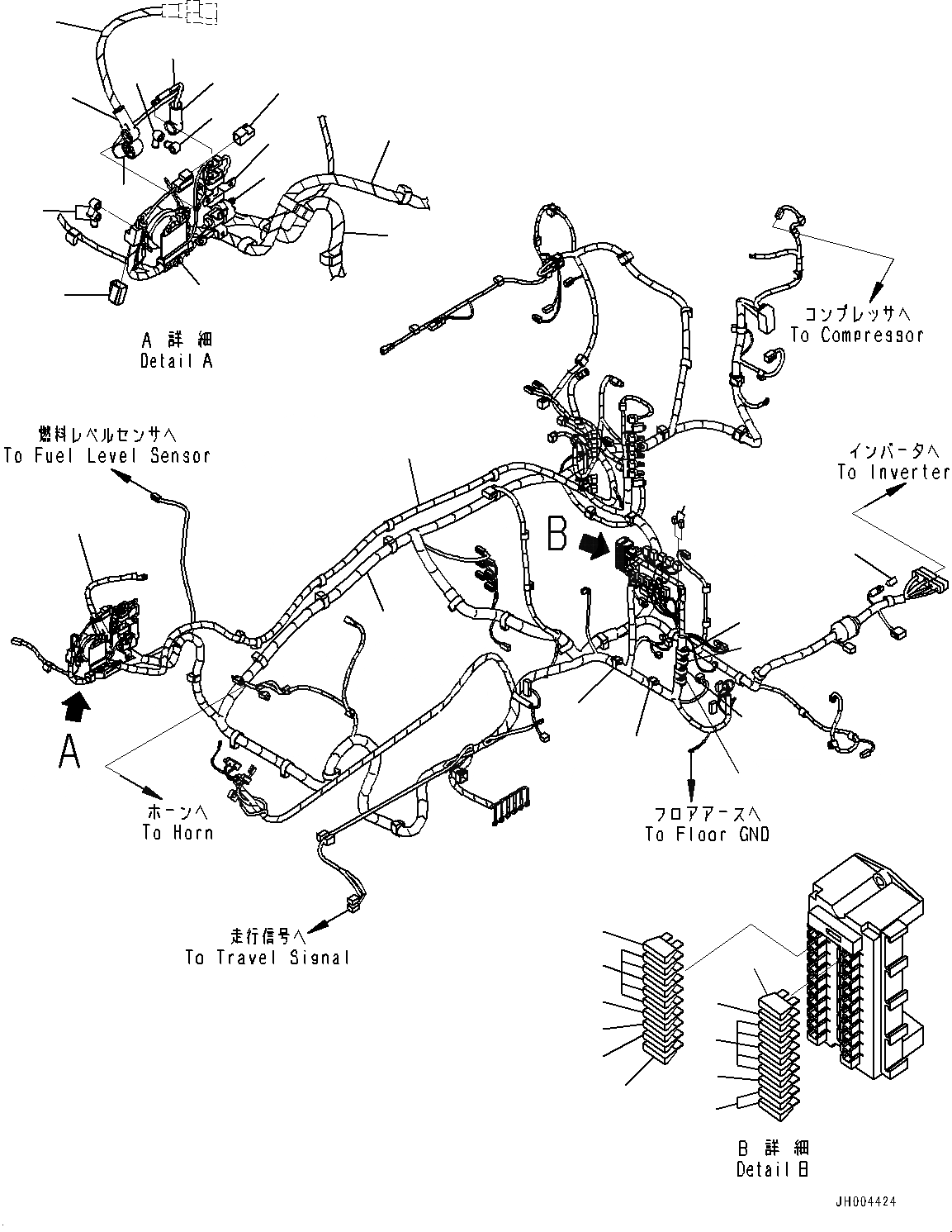 Схема запчастей Komatsu HB205-1 - КАБИНА, ПОЛ, ПРОВОДКА (№-797) КАБИНА, ЗАЩИТА ОТ ВАНДАЛИЗМА, -ДОПОЛН. АКТУАТОР ТРУБЫ, АККУМУЛЯТОР, AM-FM РАДИО ДЛЯ СЕВ. АМЕРИКИ, POWER ПОДАЮЩ., VOLT