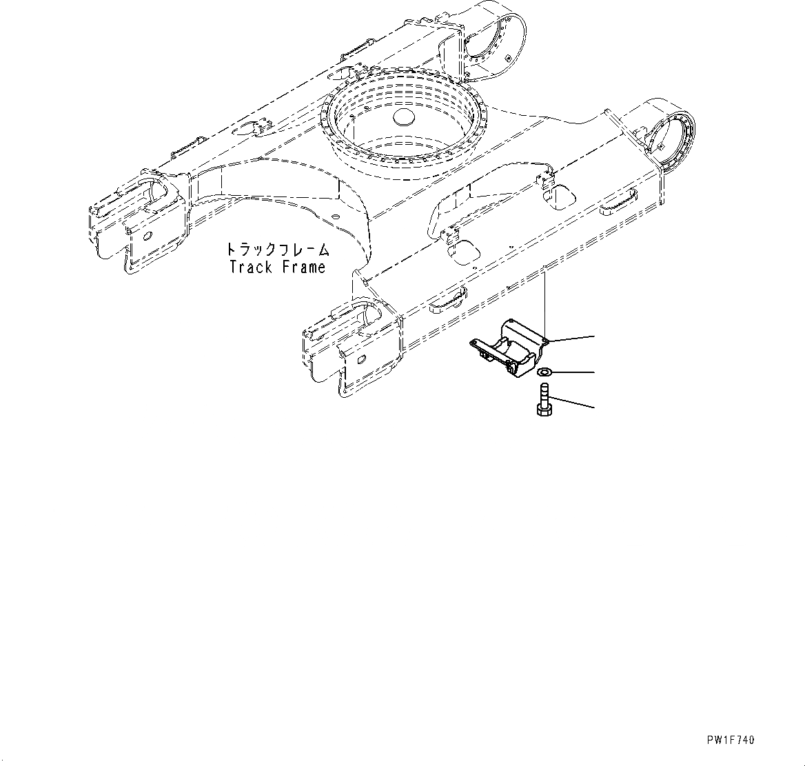 Схема запчастей Komatsu HB205-1 - ЗАЩИТА ОПОРНЫХ КАТКОВ (№-) ЗАЩИТА ОПОРНЫХ КАТКОВ