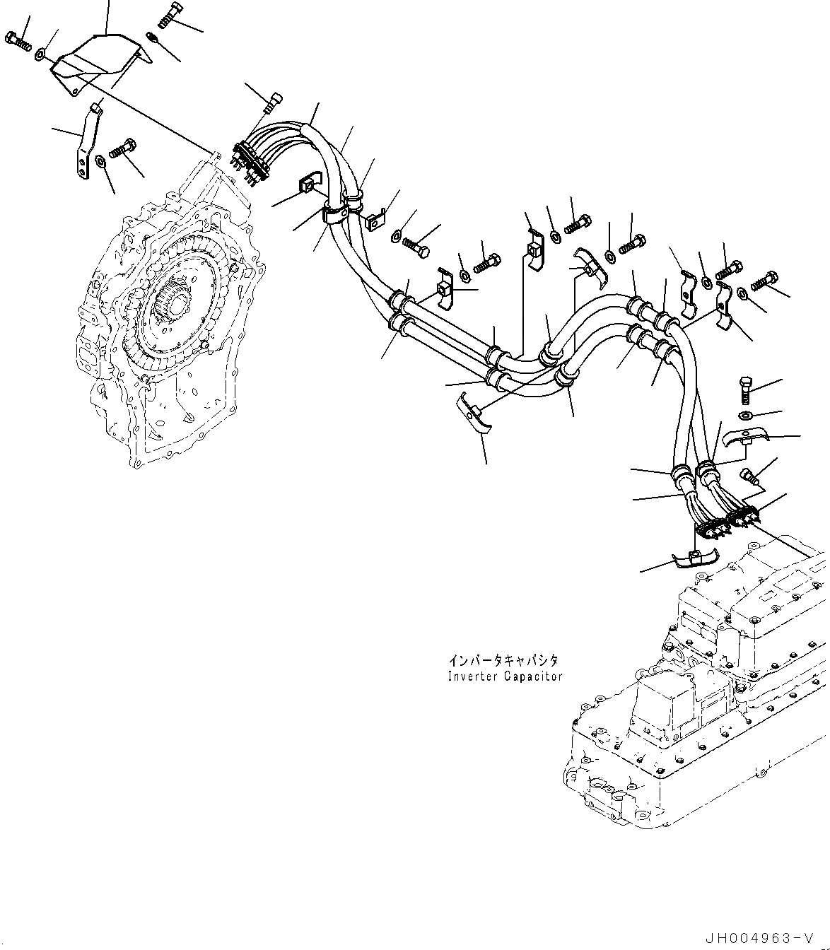 Схема запчастей Komatsu HB215LC-1 - ЭЛЕКТРИЧ. ПРОВОДКА, POWER КАБЕЛЬ (/) (№-) ЭЛЕКТРИЧ. ПРОВОДКА, ДЛЯ CHINA БЕЗОПАСН. REGULATION