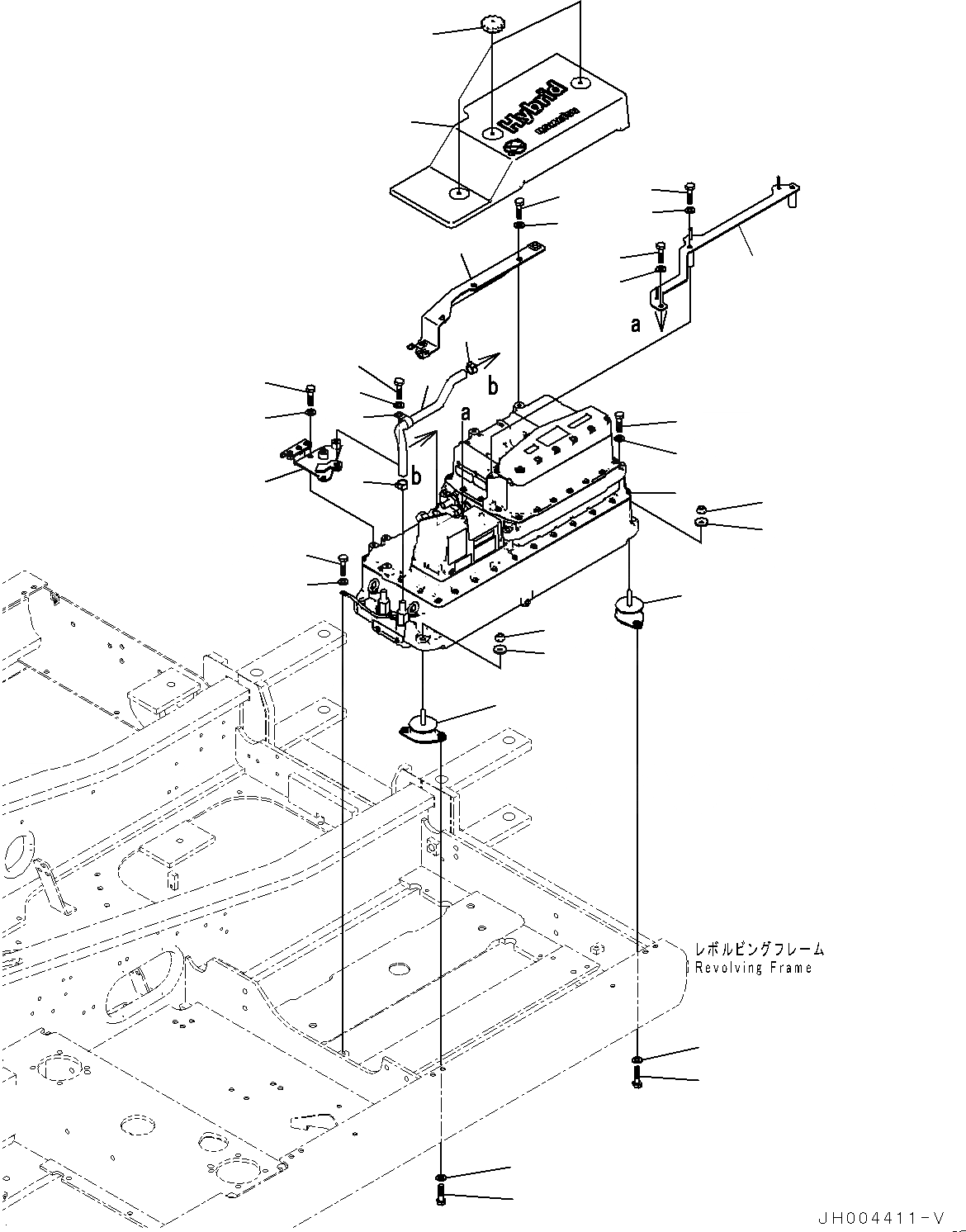 Схема запчастей Komatsu HB215LC-1 - ЭЛЕКТРИЧ. ПРОВОДКА, INVERTER КРЫШКАACITOR (№-) ЭЛЕКТРИЧ. ПРОВОДКА