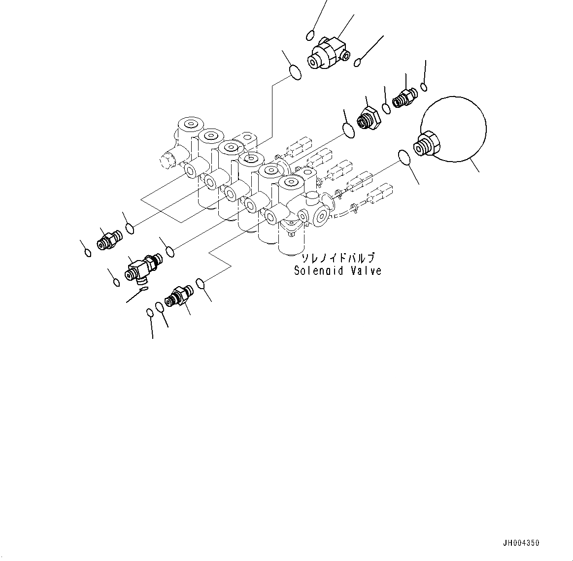 Схема запчастей Komatsu HB215LC-1 - СОЛЕНОИДНЫЙ КЛАПАН ТРУБЫ, КОМПОНЕНТЫ (№-) СОЛЕНОИДНЫЙ КЛАПАН ТРУБЫ
