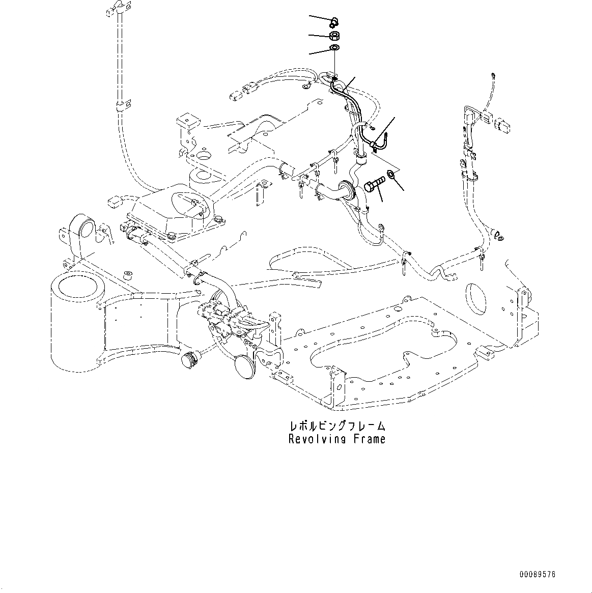 Схема запчастей Komatsu PC35MR-3 - ДВИГАТЕЛЬ БЛОК, ПРОВОДКА (№979-) ДВИГАТЕЛЬ БЛОК, ДЛЯ КАБИНА ROPS, ПЕЧКА, КРОМЕ ЯПОН.