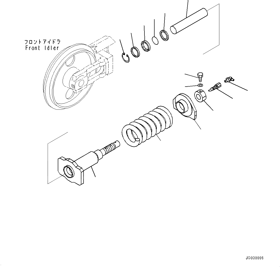 Схема запчастей Komatsu PC35MR-3 - ГУСЕНИЦЫ ASSEMBLY, ОПОРНЫЙ ЭЛЕМЕНТ ЛЕНИВЦА (№-) ГУСЕНИЦЫ ASSEMBLY, ОТВЕРСТИЕD ДВОЙН. ГРУНТОЗАЦЕП SHOE, MM ШИР.