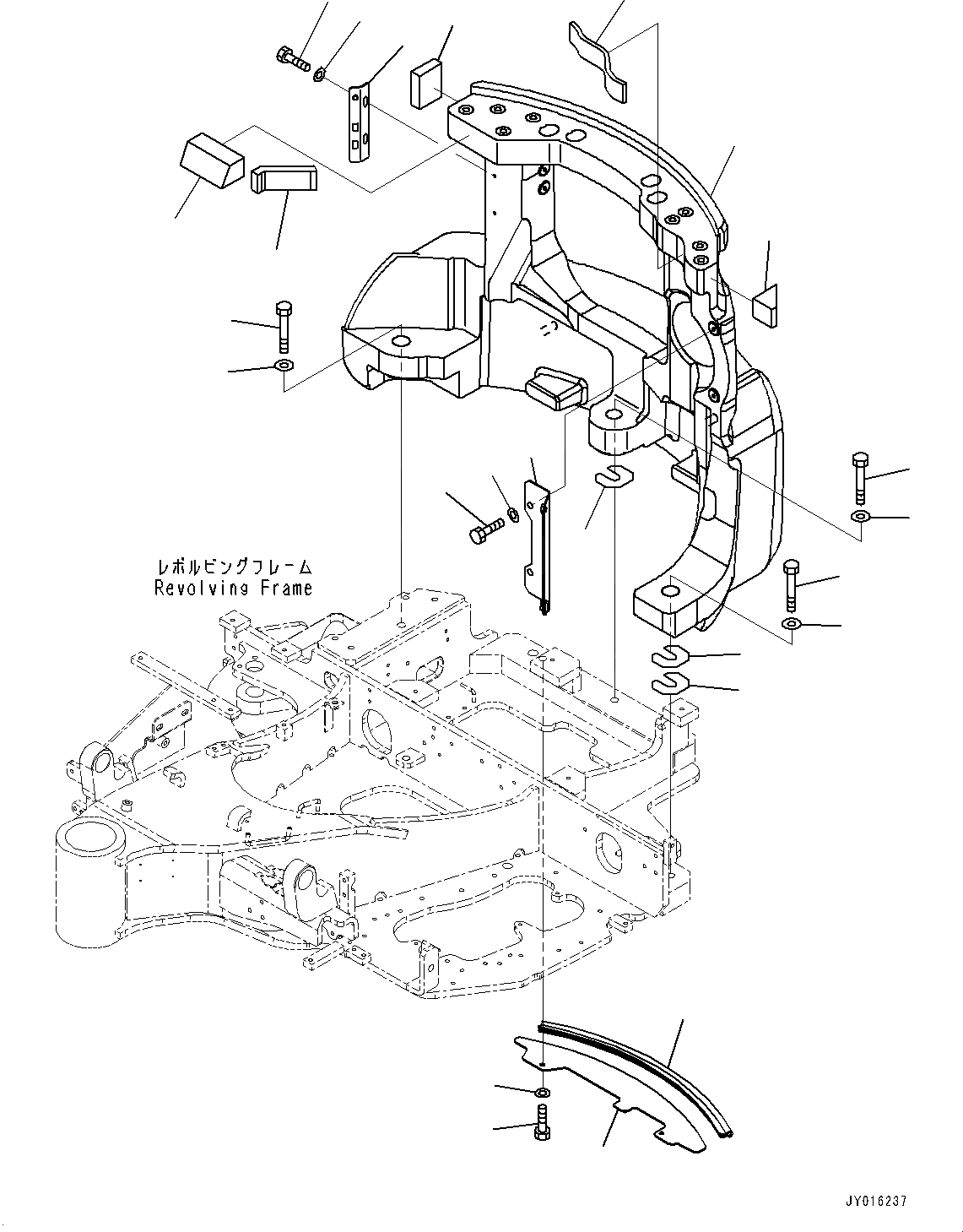 Схема запчастей Komatsu PC35MR-3 - ПРОТИВОВЕС (№7-) ПРОТИВОВЕС, С КОНДИЦИОНЕРОМ, ЕС ARRANGEMENT