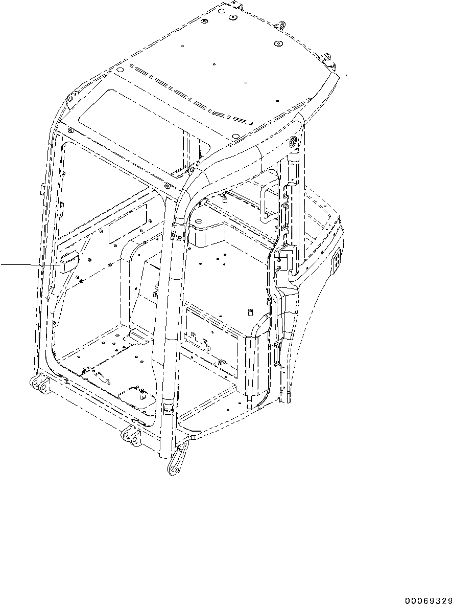 Схема запчастей Komatsu PC35MR-3 - ПЕПЕЛЬНИЦА (№9-) ПЕПЕЛЬНИЦА