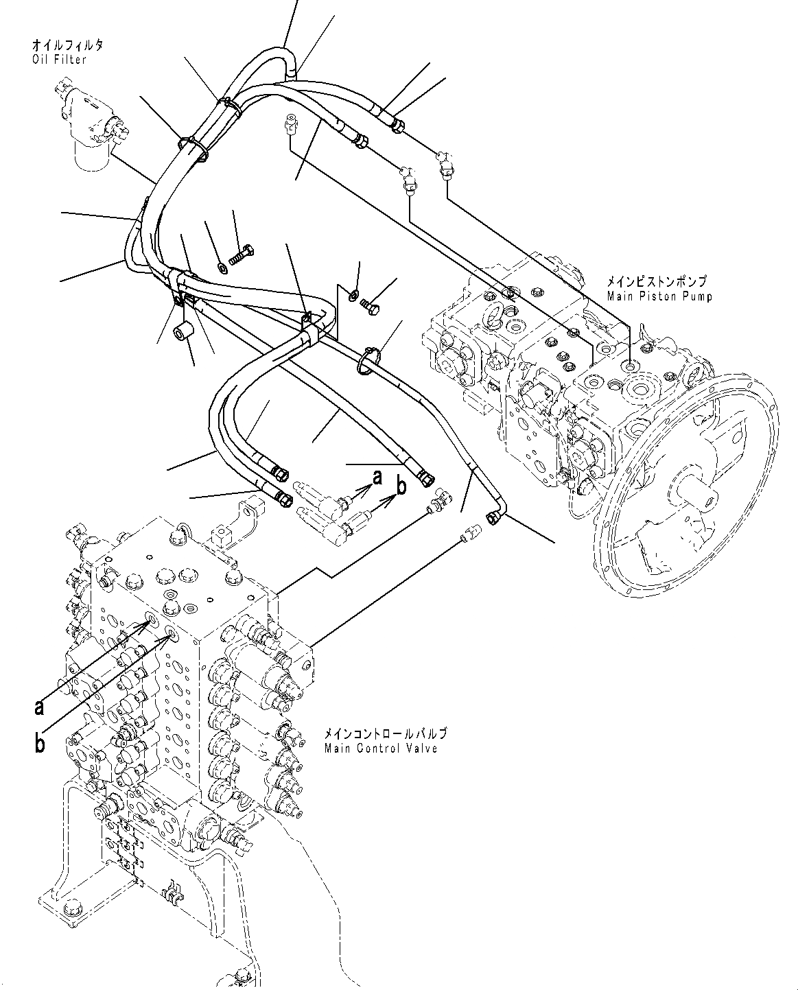 Схема запчастей Komatsu PC220-8 - LS ТРУБЫ (№8-) LS ТРУБЫ, ДОПОЛН. АКТУАТОР ТРУБЫ, АККУМУЛЯТОР