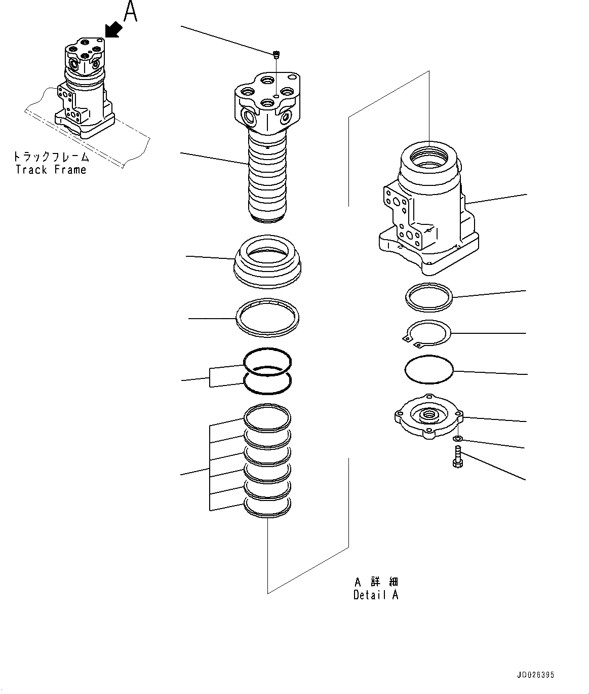 Схема запчастей Komatsu PC220-8 - ПОВОРОТНОЕ СОЕДИНЕНИЕ, ВНУТР. ЧАСТИ (№8-) ПОВОРОТНОЕ СОЕДИНЕНИЕ