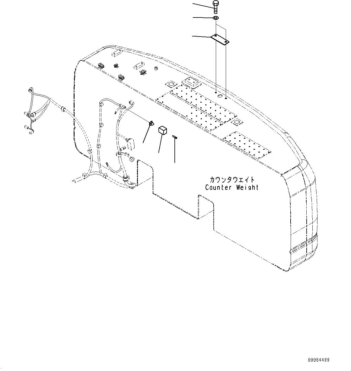 Схема запчастей Komatsu PC220LC-8 - ЗАДН.VIEW CAMERA (№8-) ЗАДН.VIEW CAMERA, БЕЗ ЗАДН.VIEW CAMERA