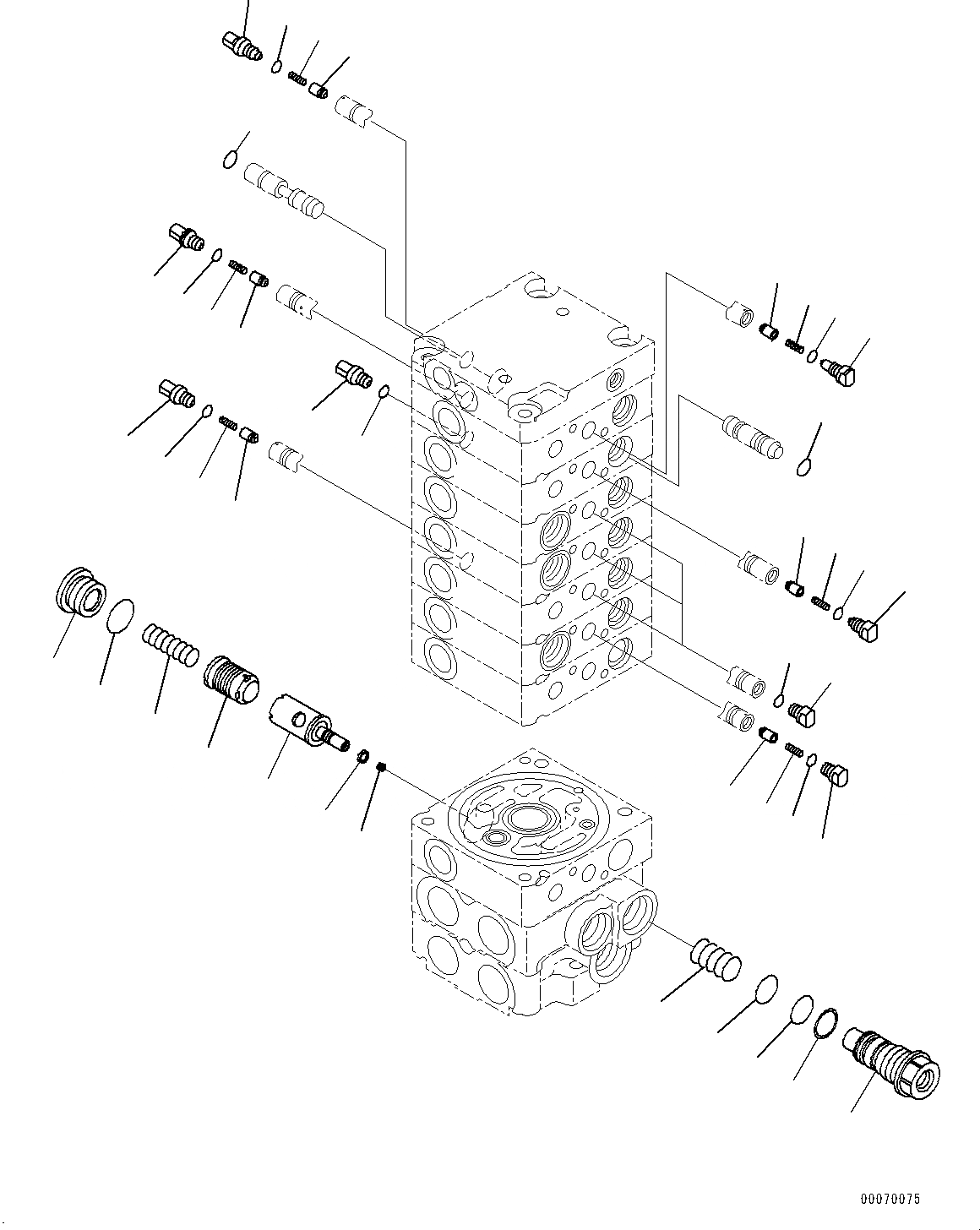 Схема запчастей Komatsu PC30MR-3 - УПРАВЛЯЮЩ. КЛАПАН, 8-КЛАПАН (/) (№-) УПРАВЛЯЮЩ. КЛАПАН, ДЛЯ СИСТЕМА ROPS