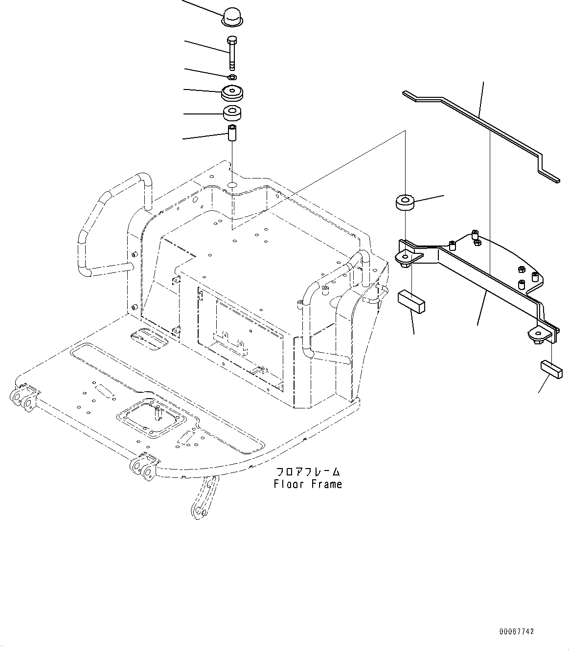 Схема запчастей Komatsu PC30MR-3 - ОСНОВН. КОНСТРУКЦИЯ, КРЕПЛЕНИЕ (/) (№-) ОСНОВН. КОНСТРУКЦИЯ, КРОМЕ ЯПОН., -ДОПОЛН. АКТУАТОР ТРУБЫ, С МАСТЕР КЛЮЧ