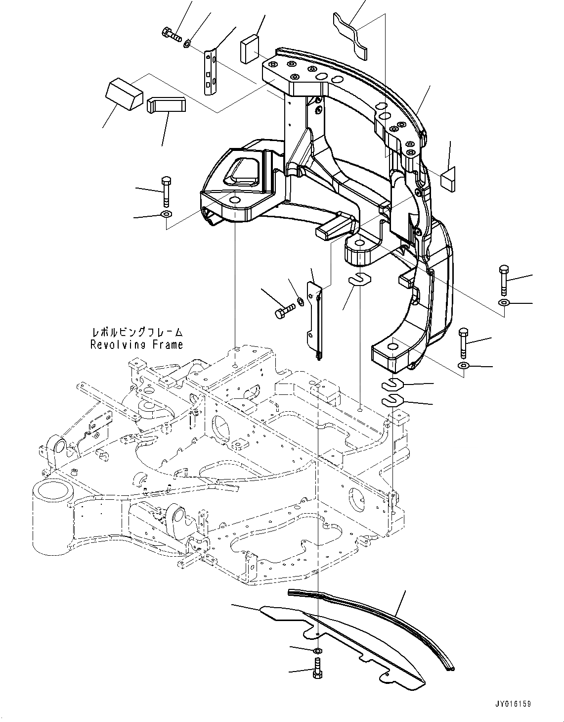 Схема запчастей Komatsu PC30MR-3 - ПРОТИВОВЕС (№7-) ПРОТИВОВЕС