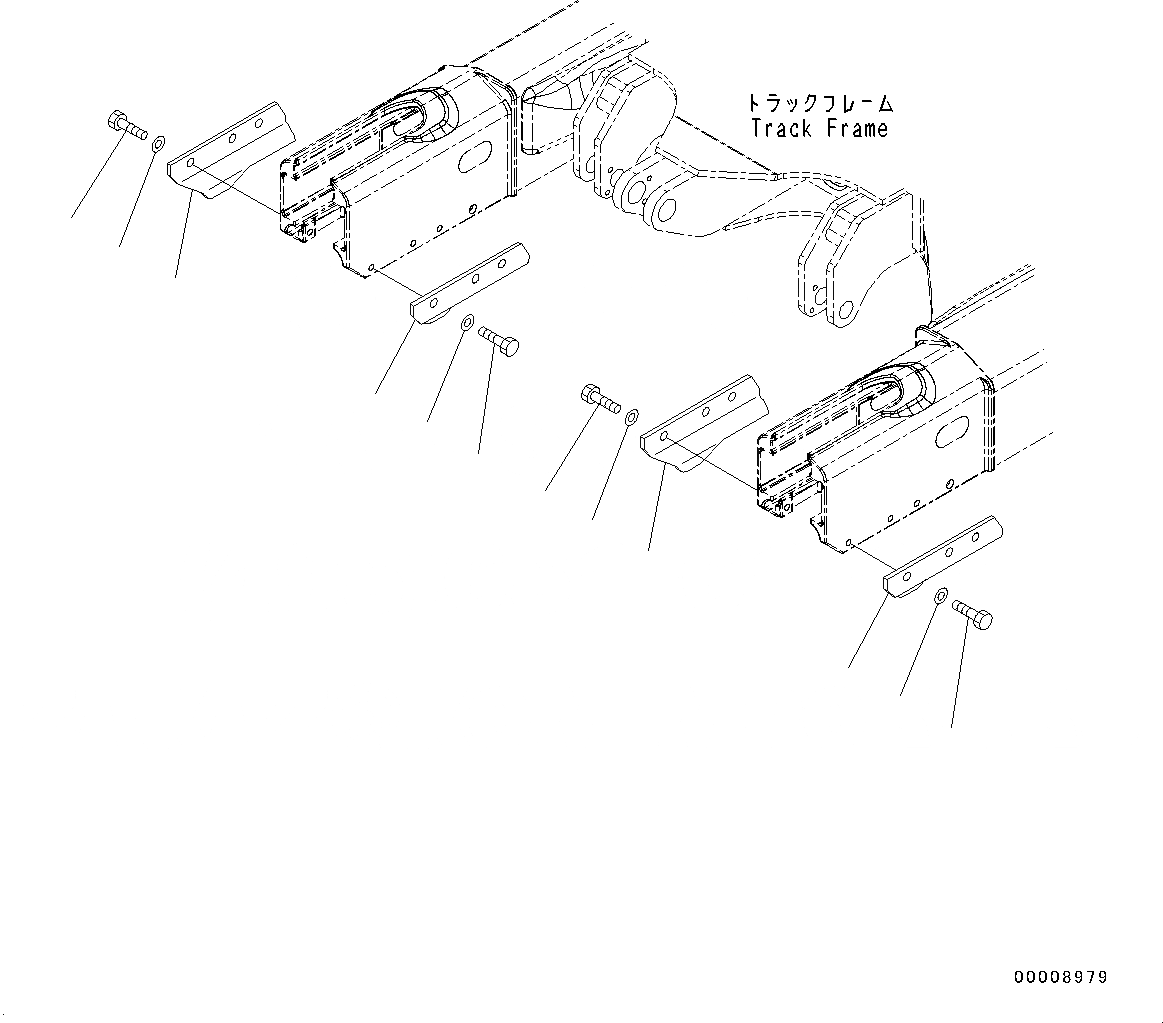 Схема запчастей Komatsu PC30MR-3 - ГУСЕНИЦЫ ASSEMBLY (№7-) ГУСЕНИЦЫ ASSEMBLY