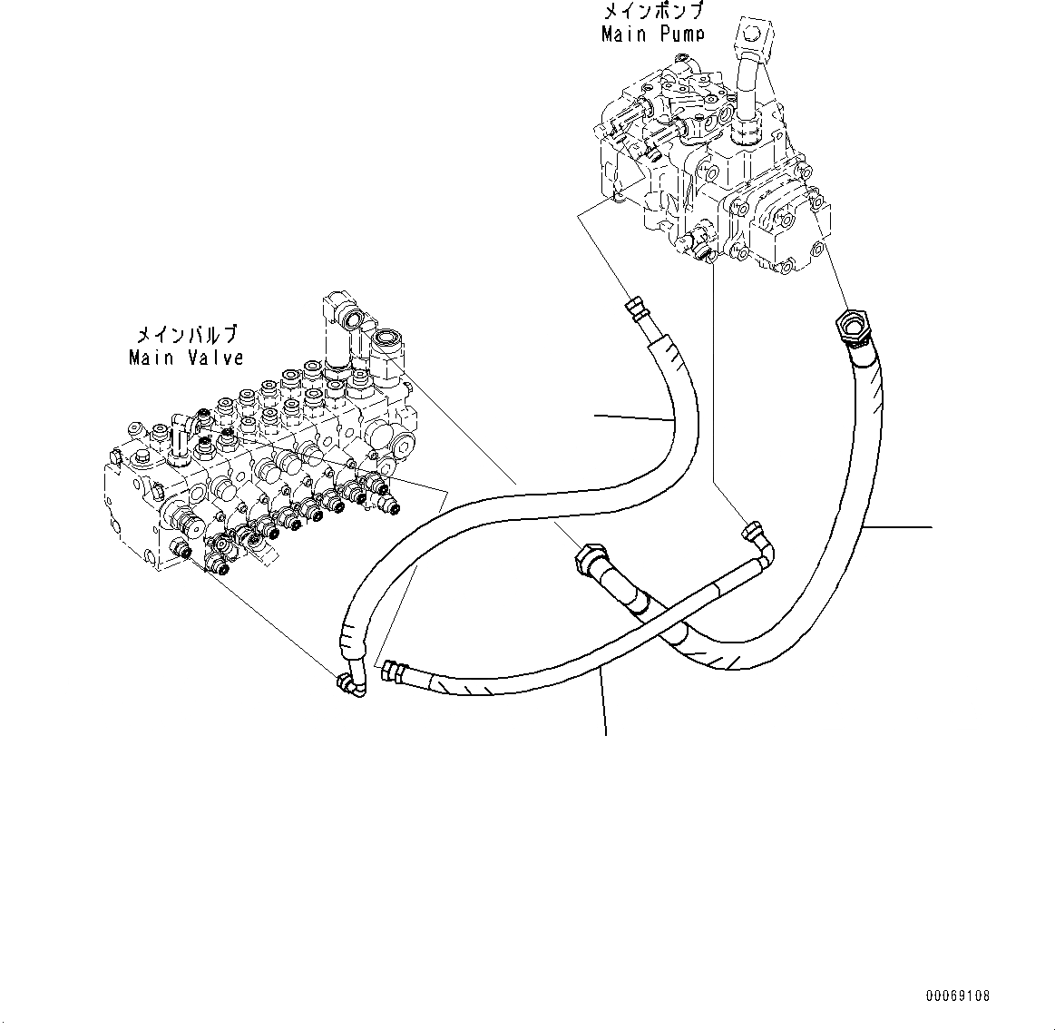 Схема запчастей Komatsu PC30MR-3 - ПОДАЮЩ. ТРУБЫ (№7-) ПОДАЮЩ. ТРУБЫ