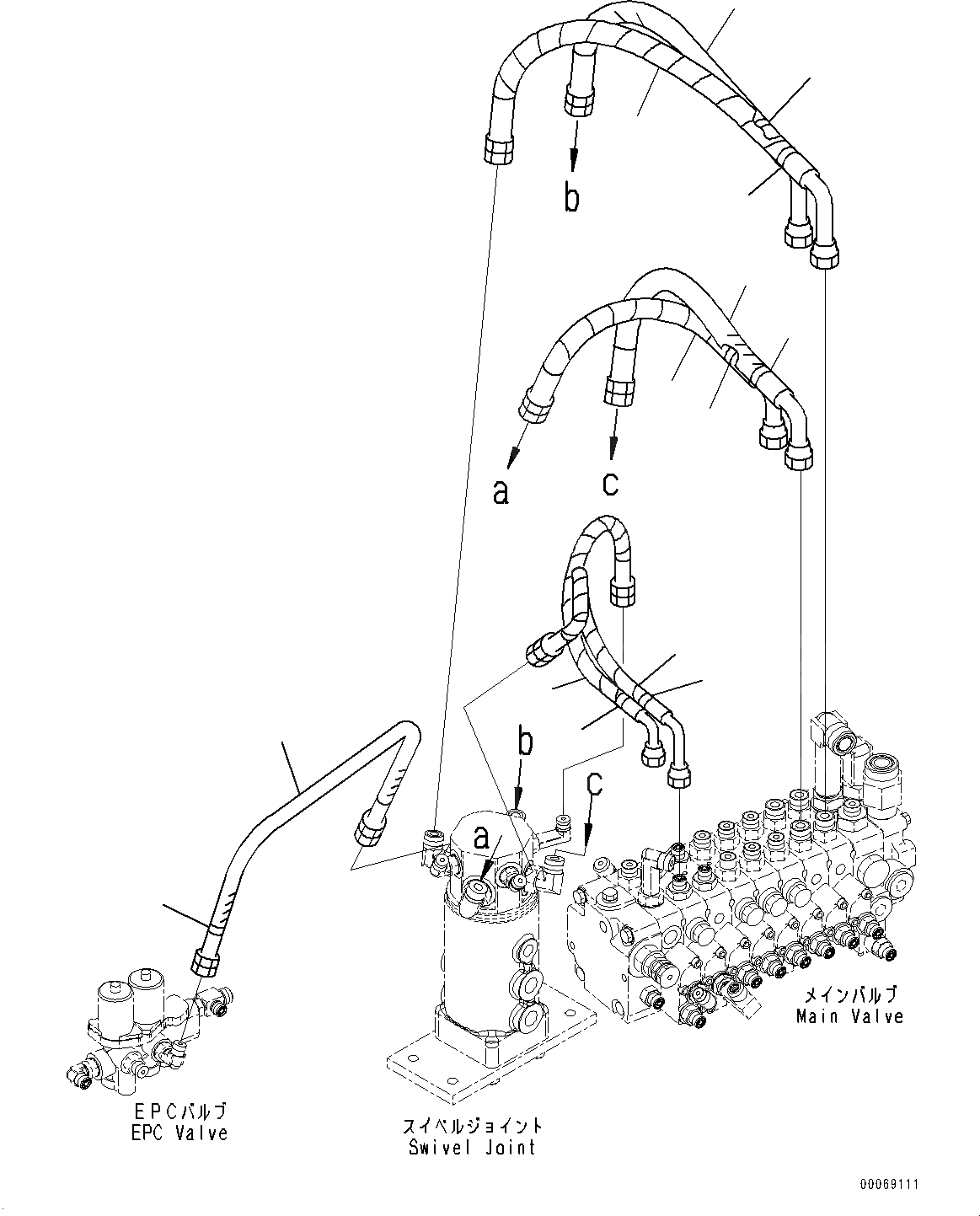 Схема запчастей Komatsu PC30MR-3 - АКТУАТОР ТРУБЫ, ХОД И ОТВАЛ (№7-) АКТУАТОР ТРУБЫ, -ДОПОЛН. АКТУАТОР ТРУБЫ