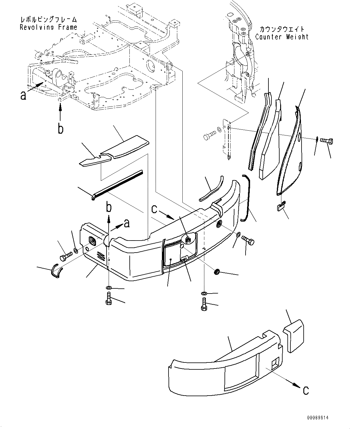 Схема запчастей Komatsu PC30MR-3 - ЛЕВ. КРЫШКА(№-) ЛЕВ. COVER, ДЛЯ КАБИНА ROPS