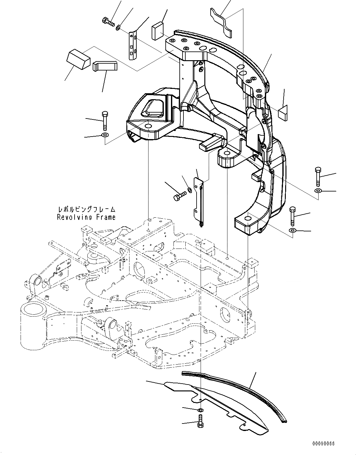 Схема запчастей Komatsu PC30MR-3 - ПРОТИВОВЕС (№7-) ПРОТИВОВЕС