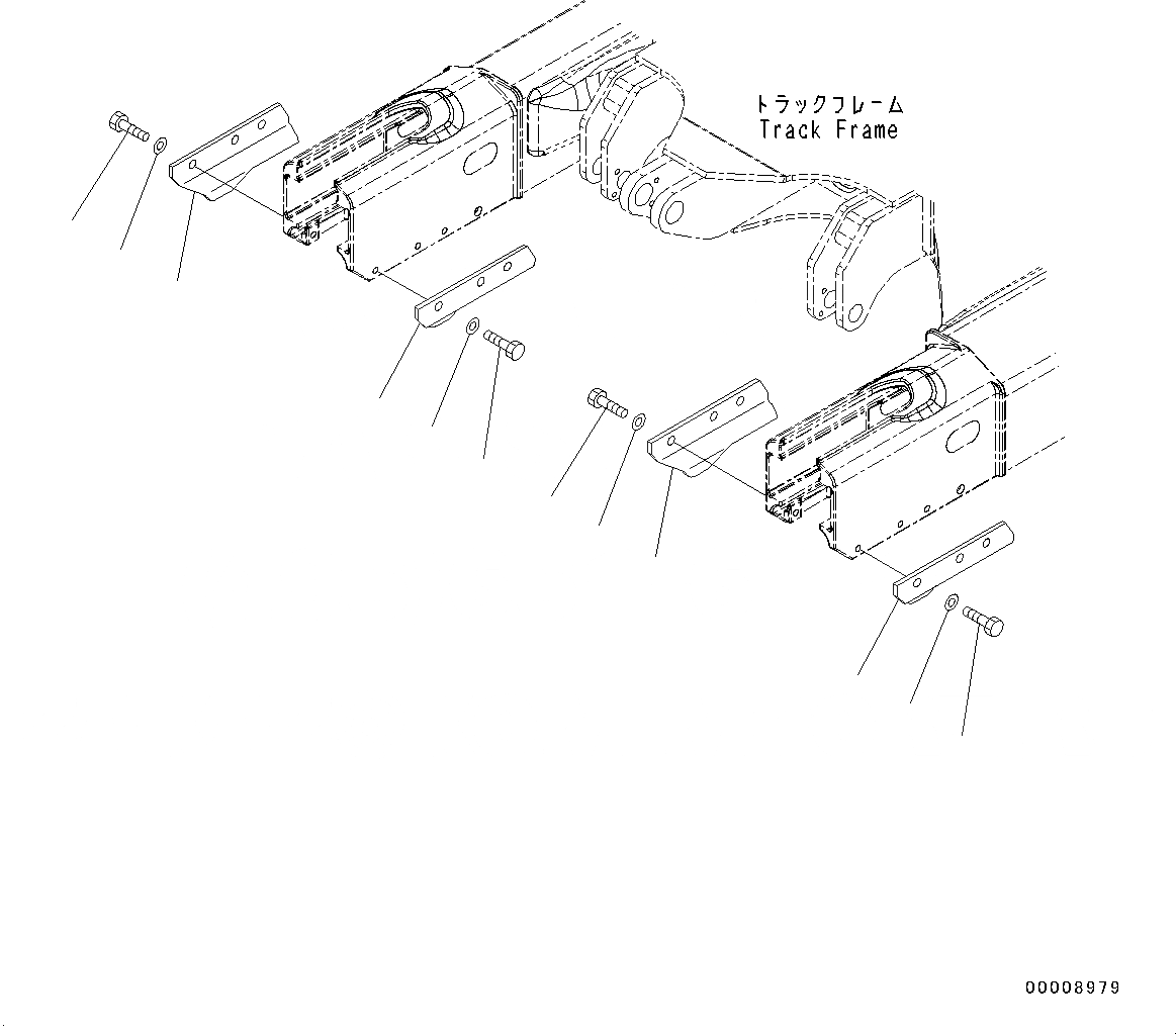 Схема запчастей Komatsu PC30MR-3 - ГУСЕНИЦЫ ASSEMBLY (№7-) ГУСЕНИЦЫ ASSEMBLY