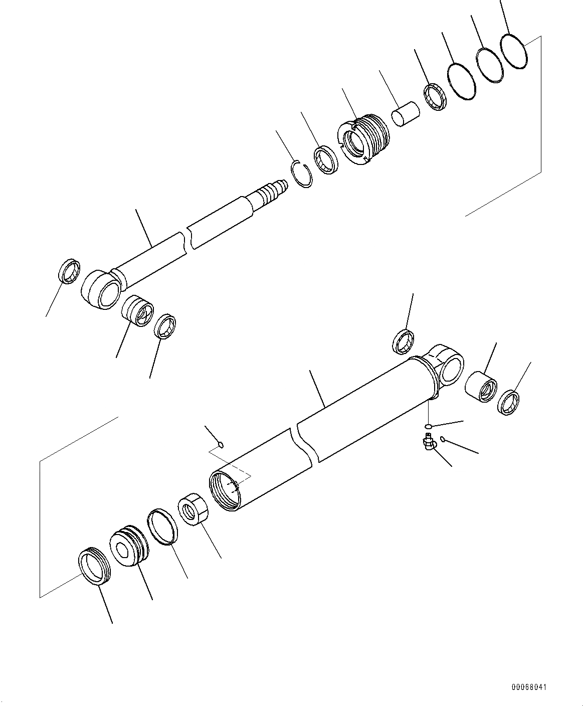 Схема запчастей Komatsu PC30MR-3 - СТРЕЛА, ВНУТР. ЧАСТИ, ЦИЛИНДР РУКОЯТИ(№7-) СТРЕЛА, 8MM СТРЕЛА