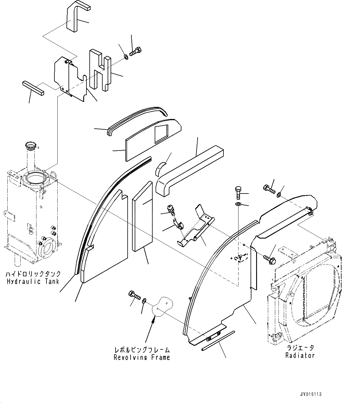 Схема запчастей Komatsu PC27MR-3 - ПРАВ. COVER, КРЫШКА(/) (№-) ПРАВ. COVER, БЕЗ НАВЕС ОБОГРЕВАТЕЛЬ., ДЛЯ СИСТЕМА ROPS