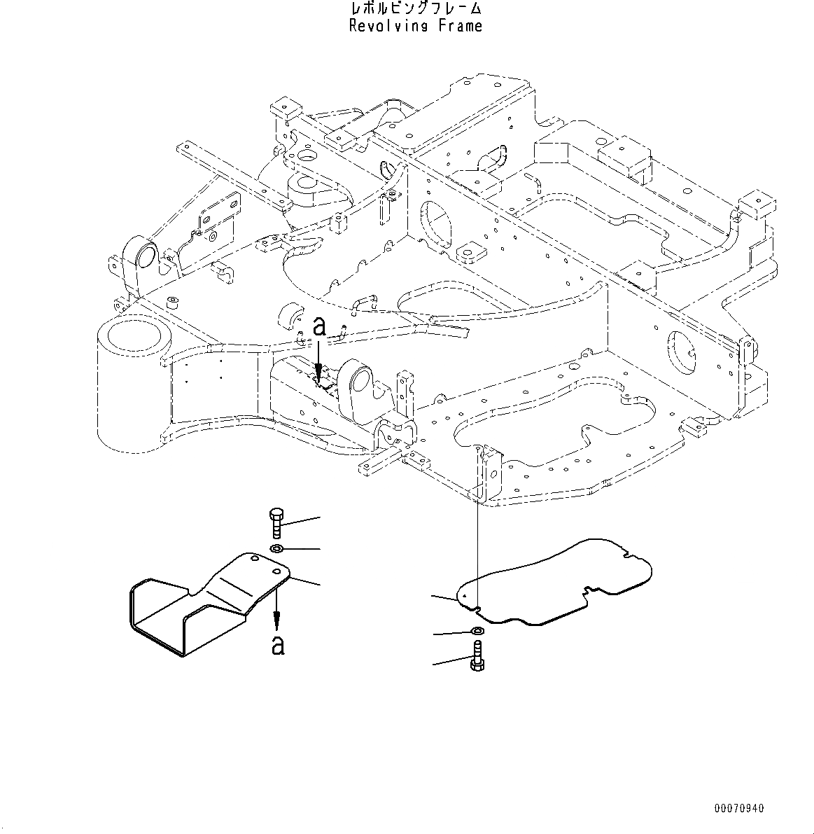 Схема запчастей Komatsu PC27MR-3 - НИЖН. КРЫШКА (№9-) НИЖН. КРЫШКА