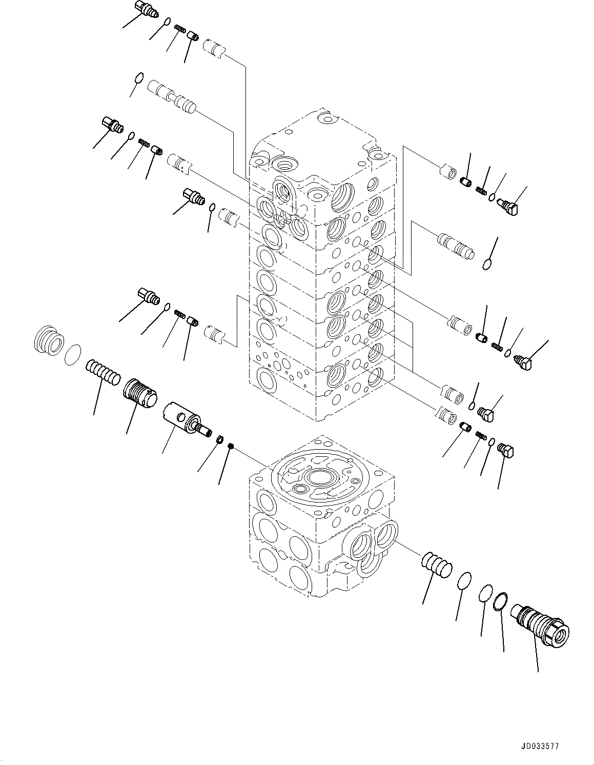 Схема запчастей Komatsu PC27MR-3 - УПРАВЛЯЮЩ. КЛАПАН, 9-КЛАПАН (7/) (№9-) УПРАВЛЯЮЩ. КЛАПАН, КРОМЕ ЯПОН., -ДОПОЛН. АКТУАТОР ТРУБЫ