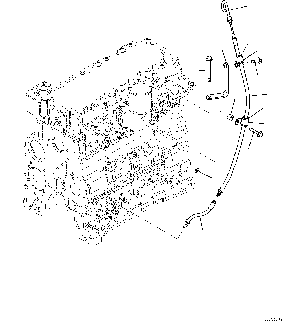 Схема запчастей Komatsu SAA4D107E-1E - МАСЛ. ЩУП (№8-) МАСЛ. ЩУП