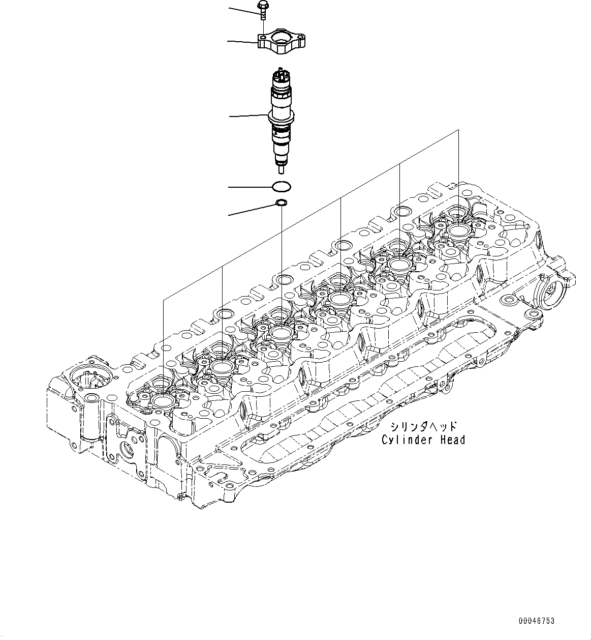 Схема запчастей Komatsu SAA4D107E-1E - ТОПЛИВН. ВПРЫСК (№8-) ТОПЛИВН. ВПРЫСК