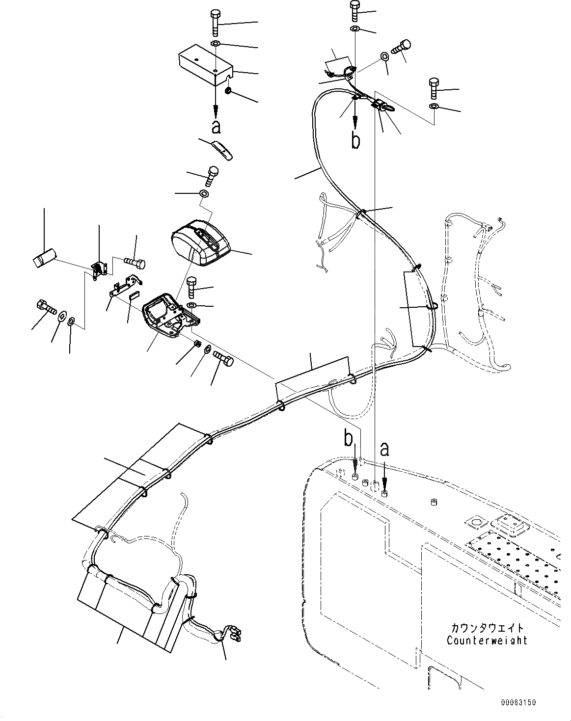 Схема запчастей Komatsu PC200-8 - ЗАДН.VIEW CAMERA, CAMERA NO. (№-) ЗАДН.VIEW CAMERA, -CAMERA