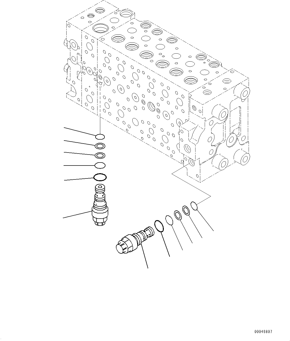 Схема запчастей Komatsu PC200-8 - УПРАВЛЯЮЩ. КЛАПАН, ВНУТР. ЧАСТИ (8/) (№-) УПРАВЛЯЮЩ. КЛАПАН, -АКТУАТОР